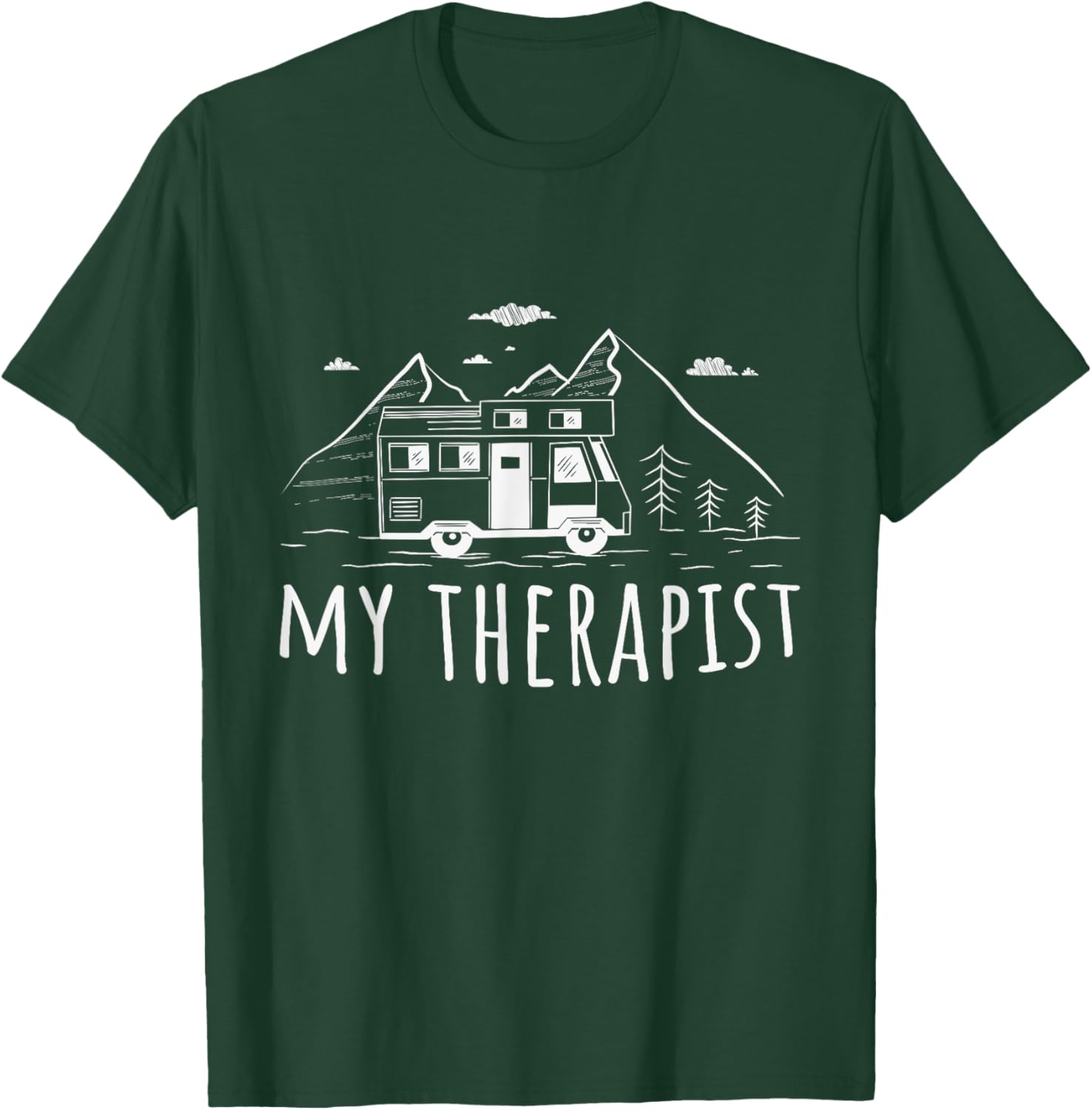 Camping Caravan My Therapist T-Shirt for Outdoor Adventure Lovers - 5