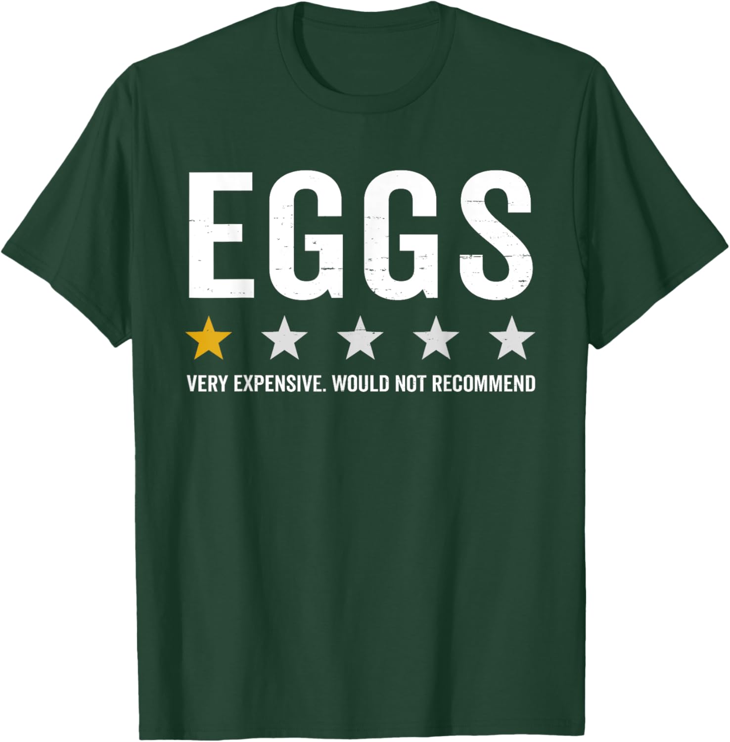 One Star Rating Eggs Are Expensive Funny T-Shirt for Food Lovers - 4
