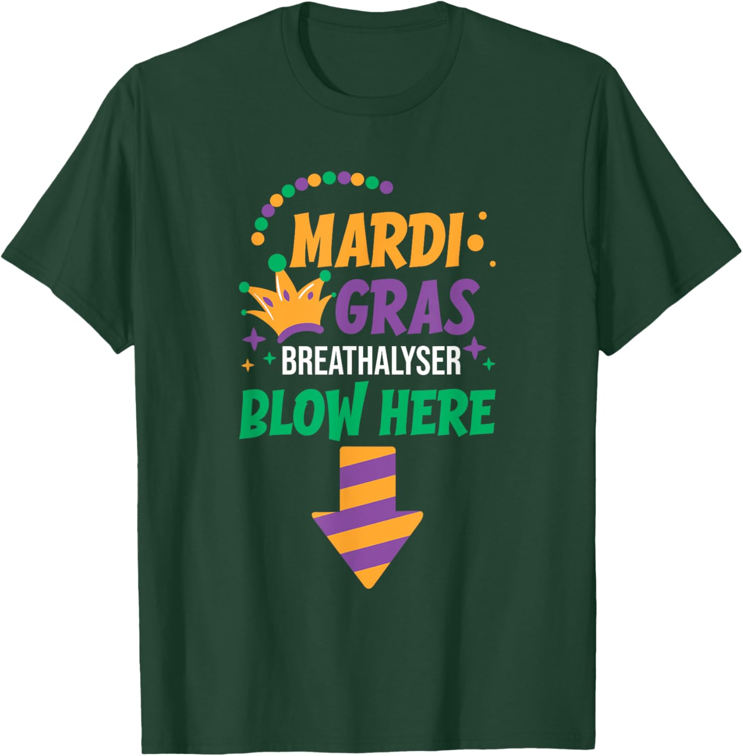 Funny Mardi Gras Breathalyser T-Shirt for Men - Festive Adult Clothing - 3