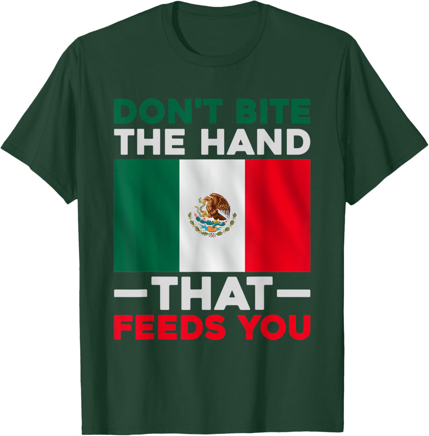 Don't Bite the Hand That Feeds You Immigration Ice Raids T-Shirt - 8