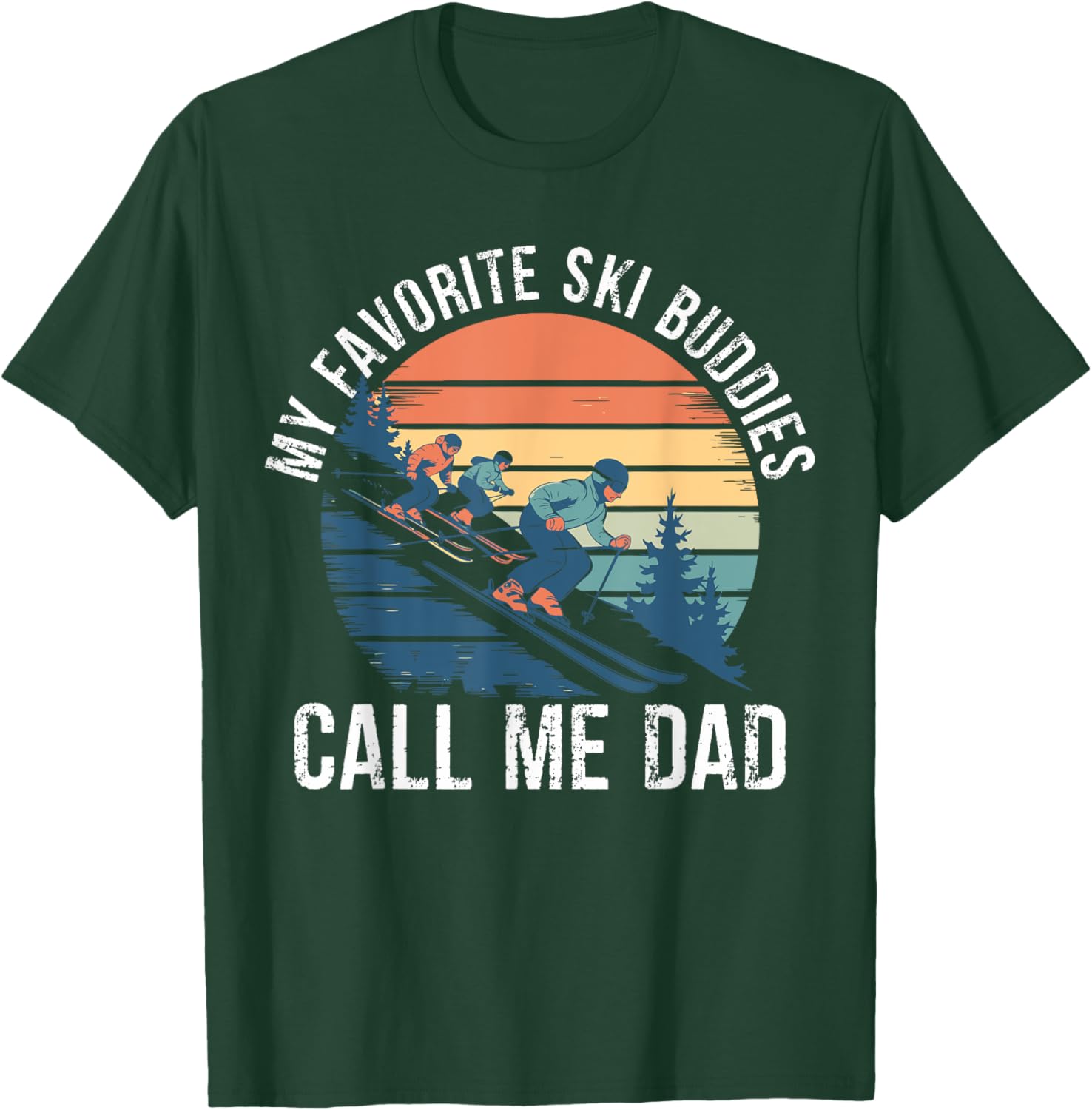 Retro Ski Dad T-Shirt for Ski Lovers, Perfect Gift for Ski Buddies - 26