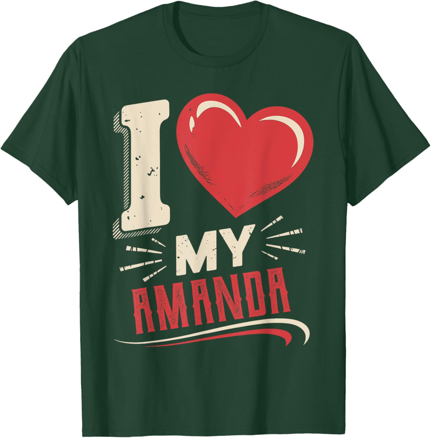 I Love My AMANDA T-Shirt Perfect Gift for AMANDA - Stylish and Fun Design - 9