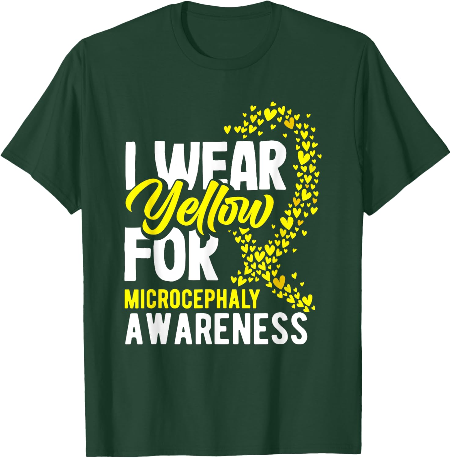 I Wear Yellow For Microcephaly Awareness T-Shirt - Support a Cause - 9