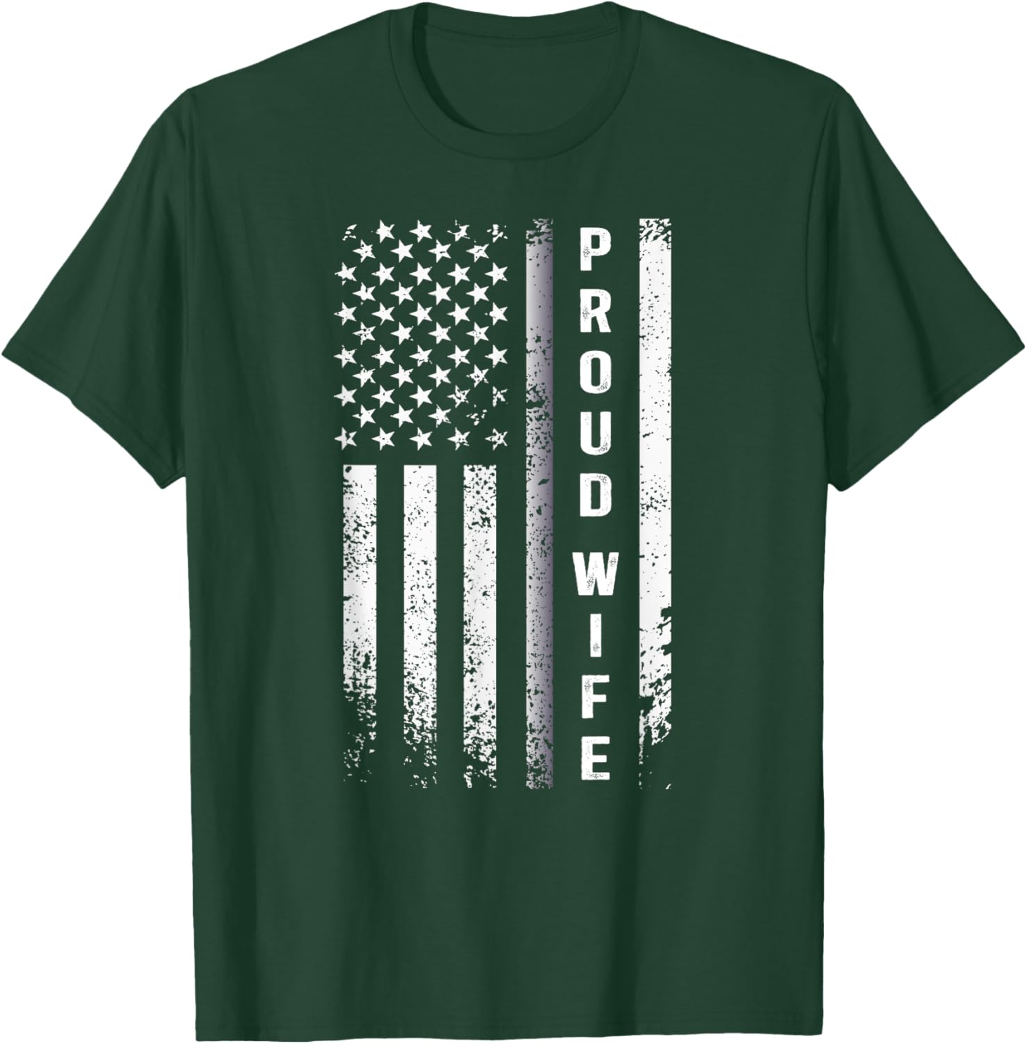 Proud Corrections Officer Wife US Flag T-Shirt Stylish and Comfortable Apparel - 15