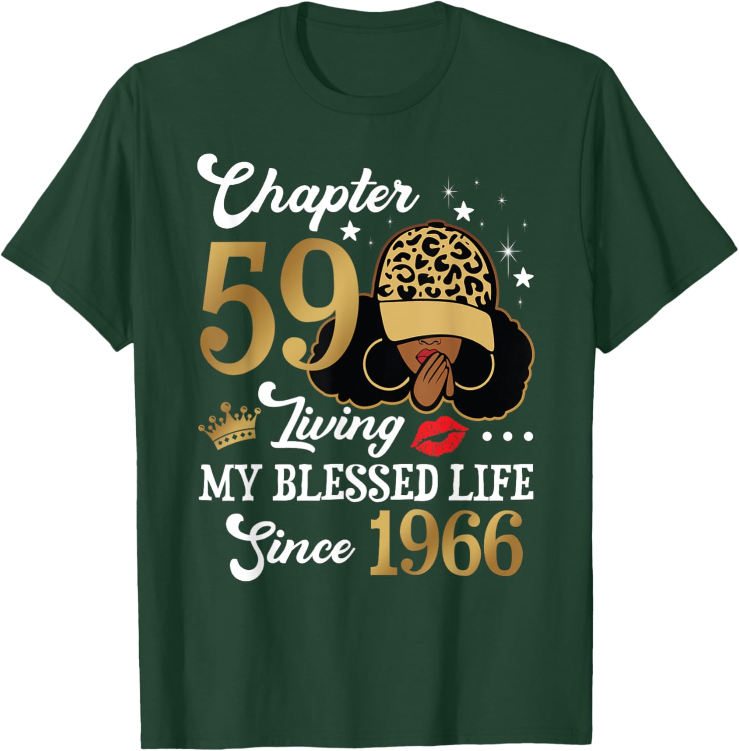 Black Woman Chapter 59 Blessed Life Since 1966 T-Shirt for All Ages - 7