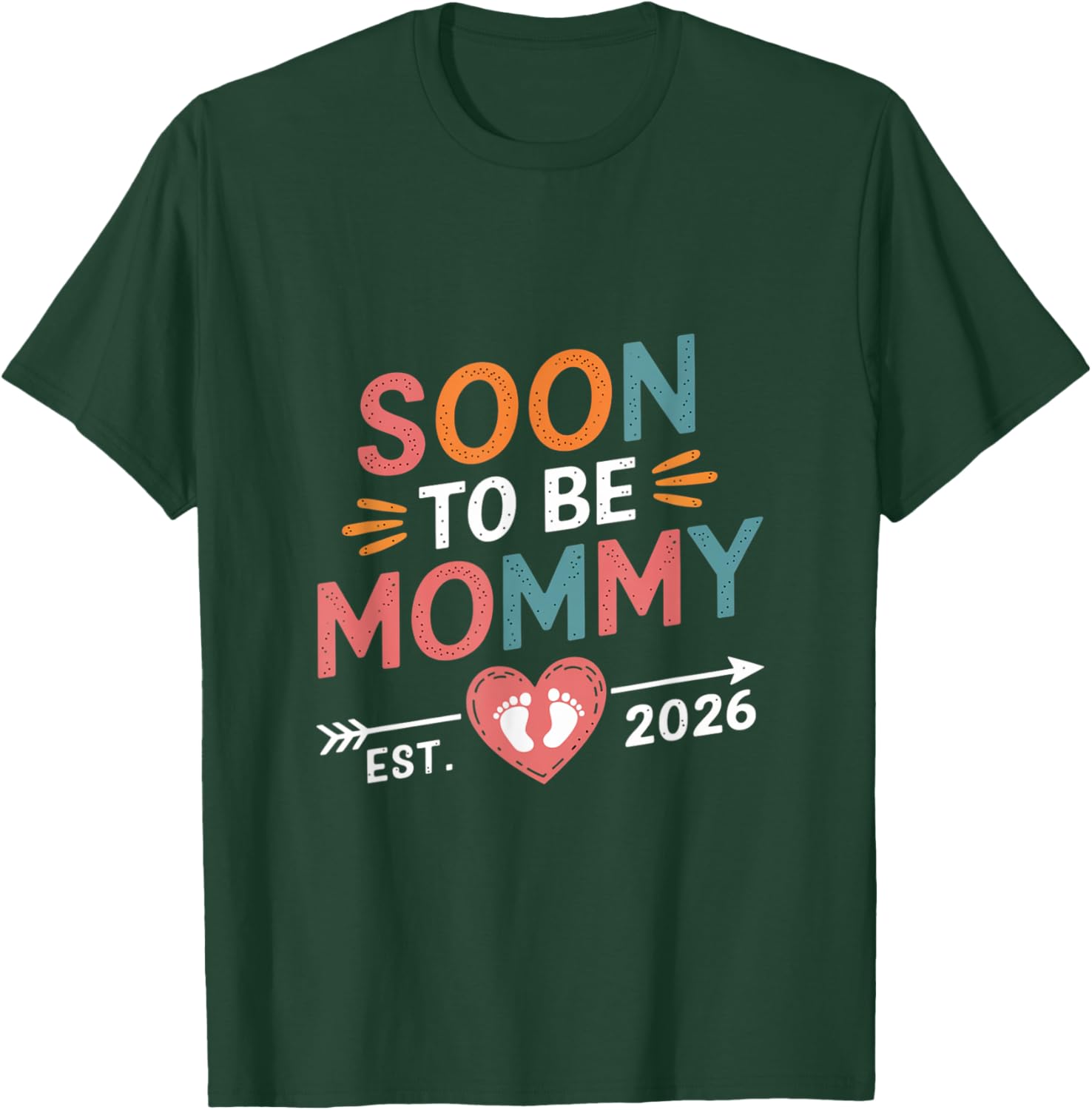 Soon to Be Mommy 2026 T-Shirt Promoted to Mommy Cute Pregnancy Gift - 3