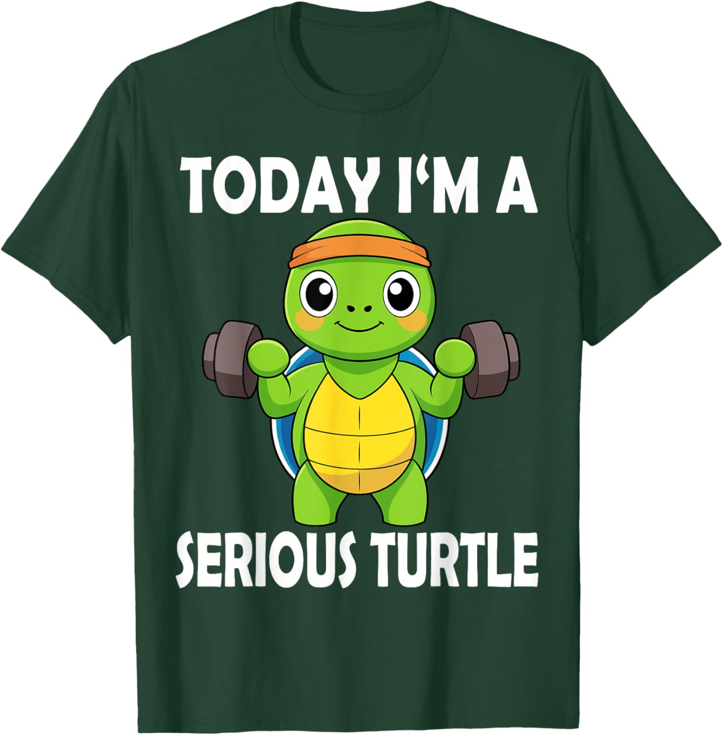 Serious Turtle Funny Fitness Gym T-Shirt for Weightlifting Enthusiasts - 5
