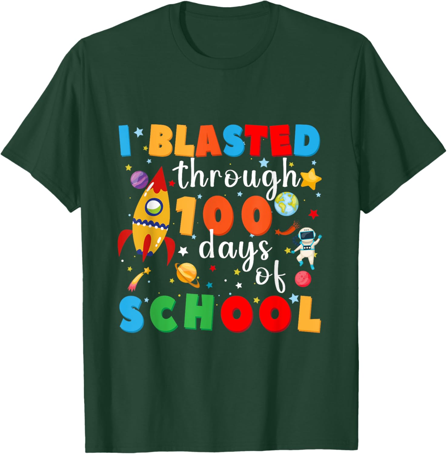 Celebrate 100 Days of School with Our Fun Teacher T-Shirt for Staff - 8