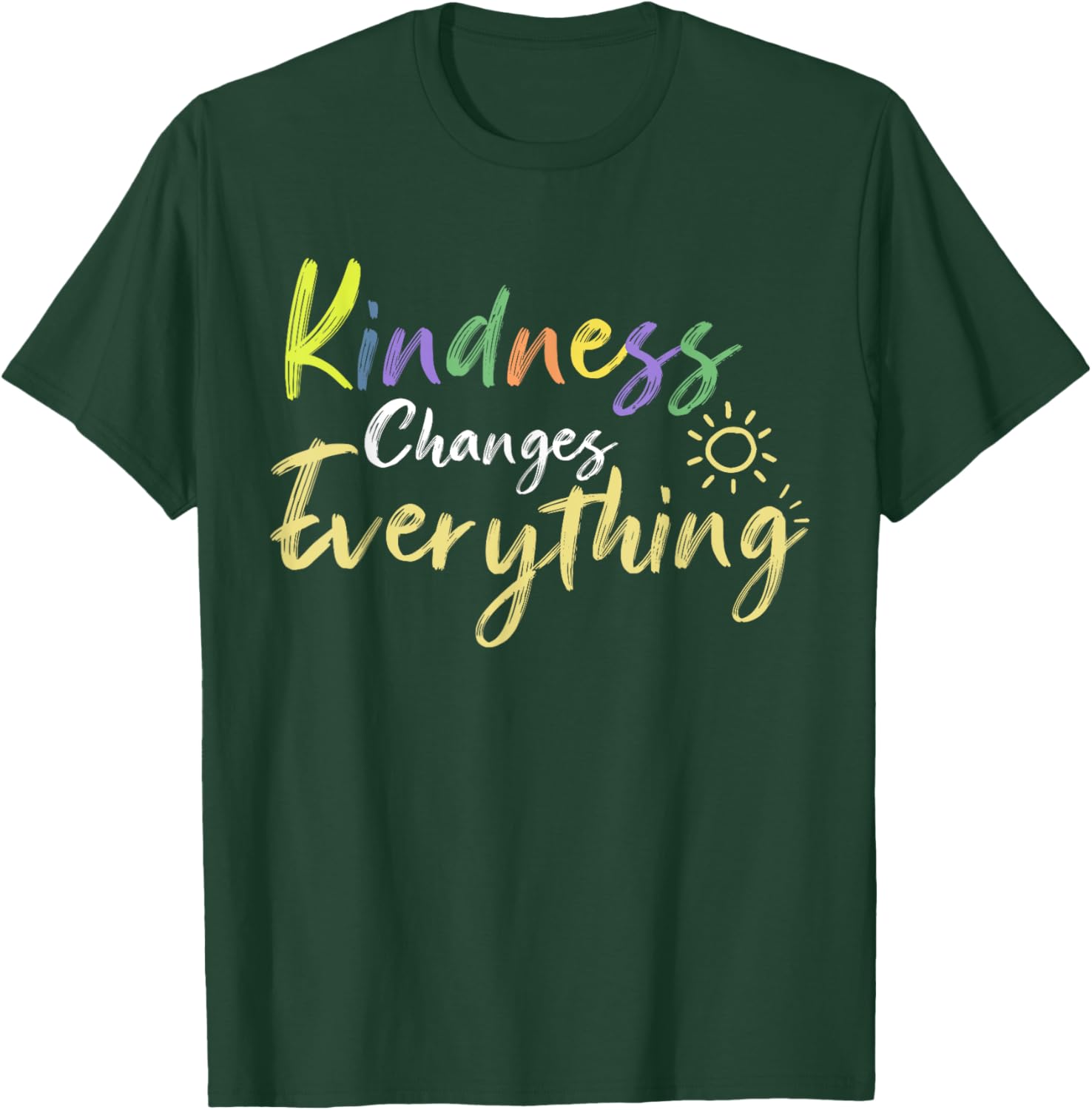 Kindness Changes Everything Positive Quote T-Shirt for Everyday Inspiration - 5