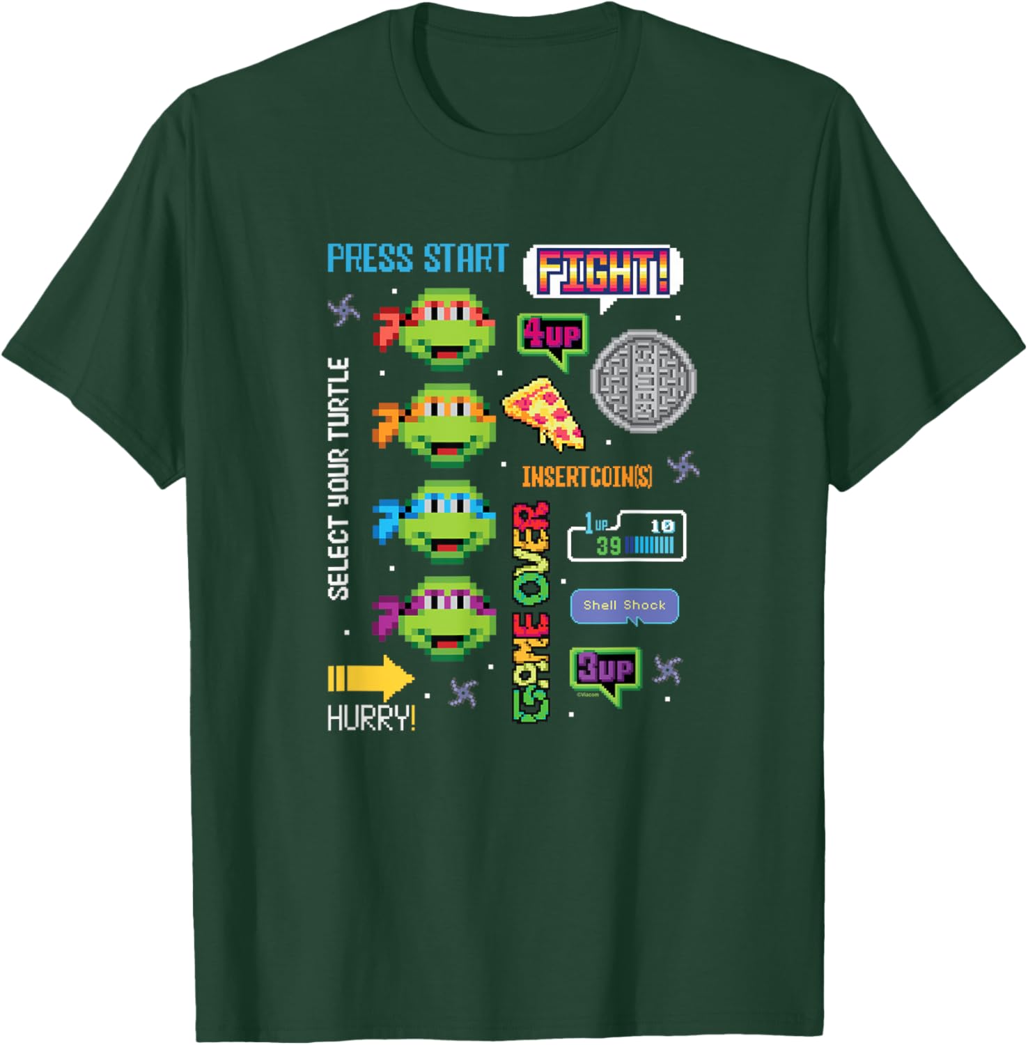 Teenage Mutant Ninja Turtles Icon Cluster T-Shirt for Cool Teens - 4