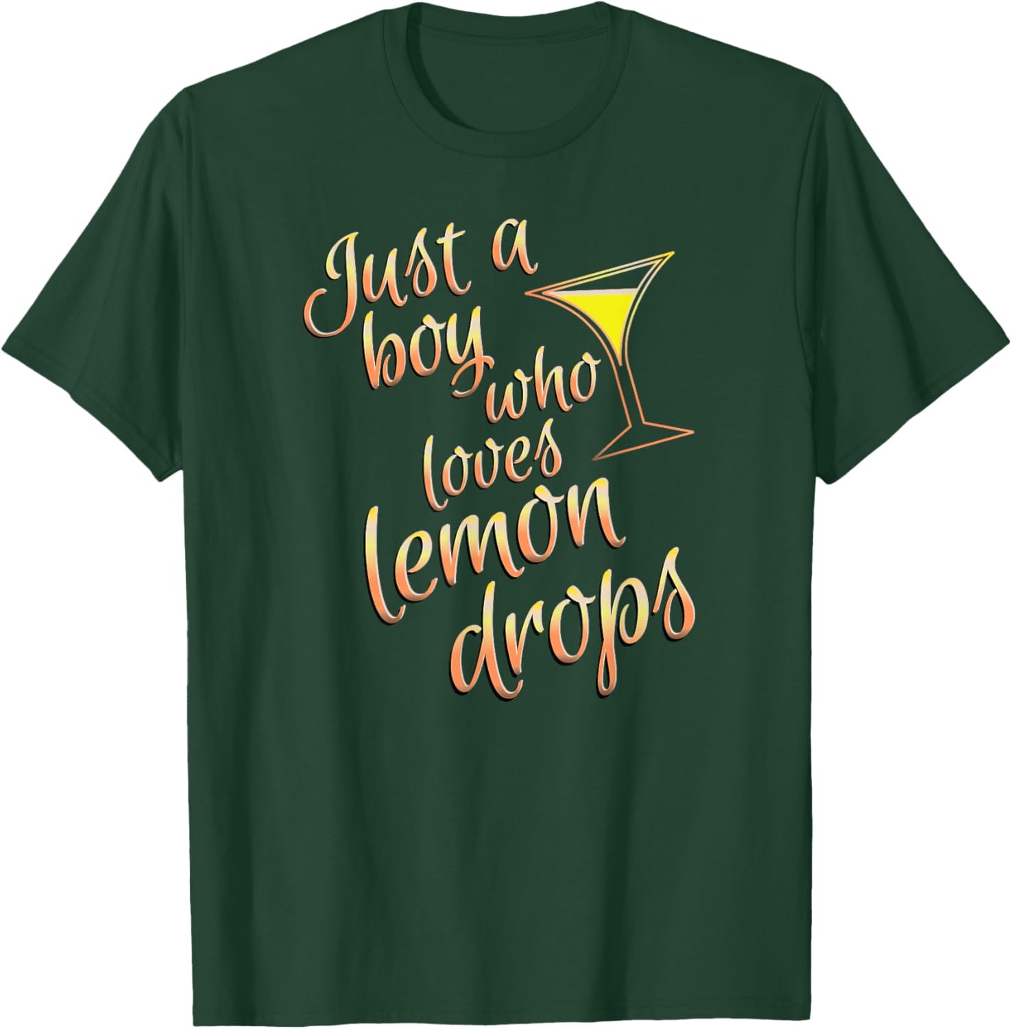 Lemon Drop Martini Boys T-Shirt for Fans of Fun Cocktails - 10