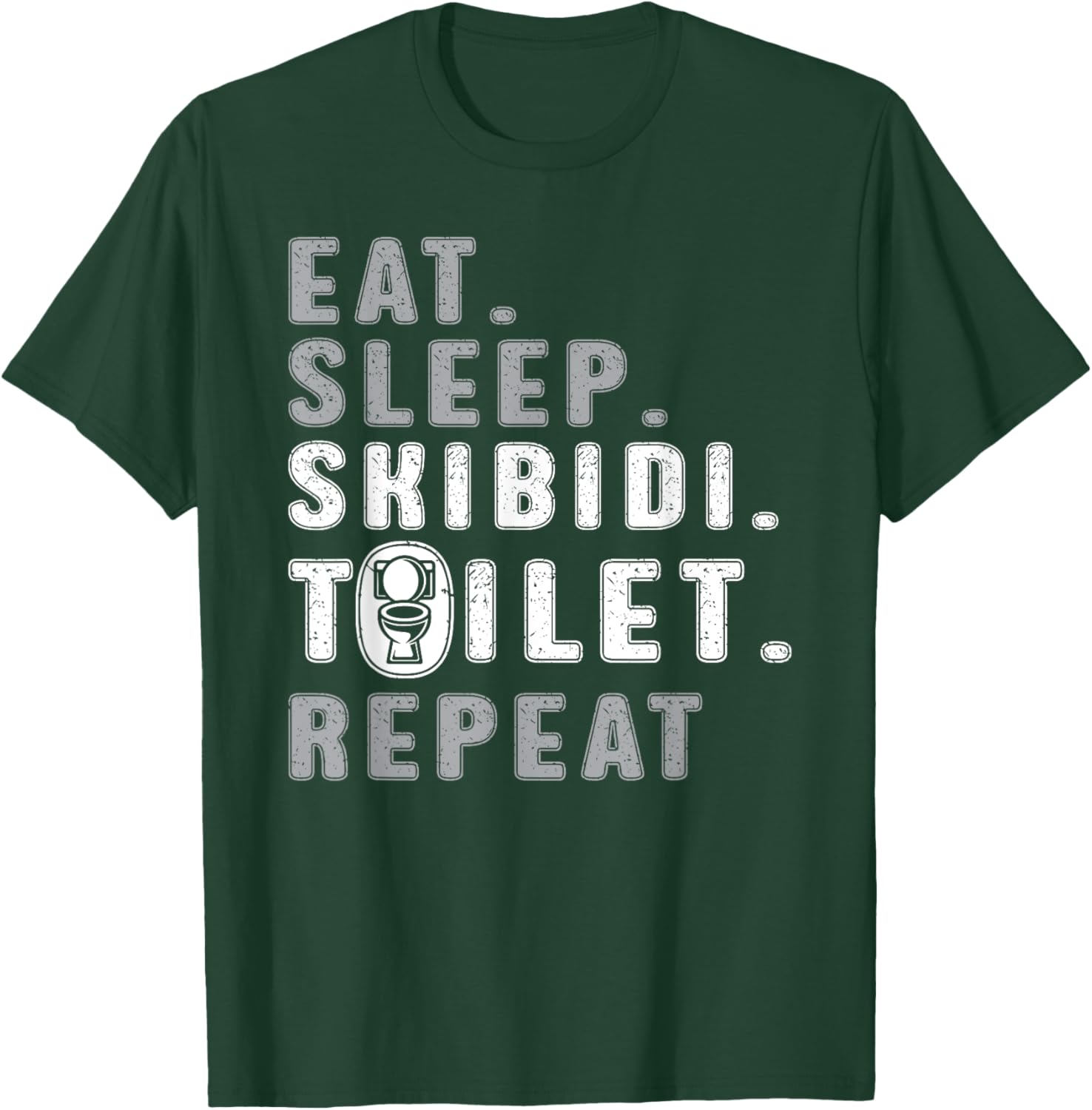 Funny Eat Sleep Skibidi Toilet Meme T-Shirt for Rizz Lovers - 1