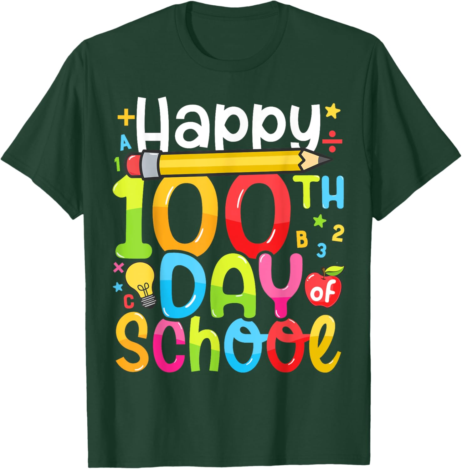 Happy 100th Day of School T-Shirt for Kids and Teachers – Fun Celebration Gear - 9