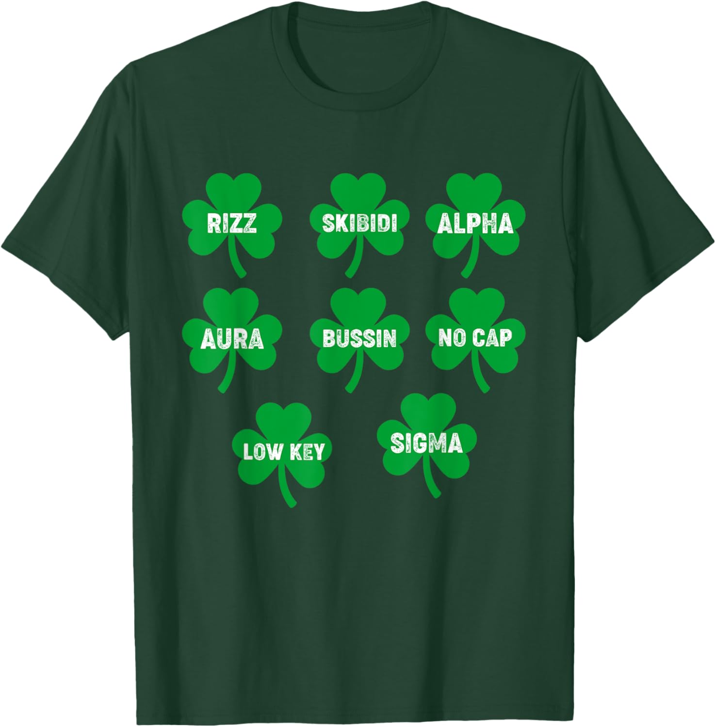 Funny Skibidi St. Patrick's Day Clover T-Shirt for Festive Celebration - 12
