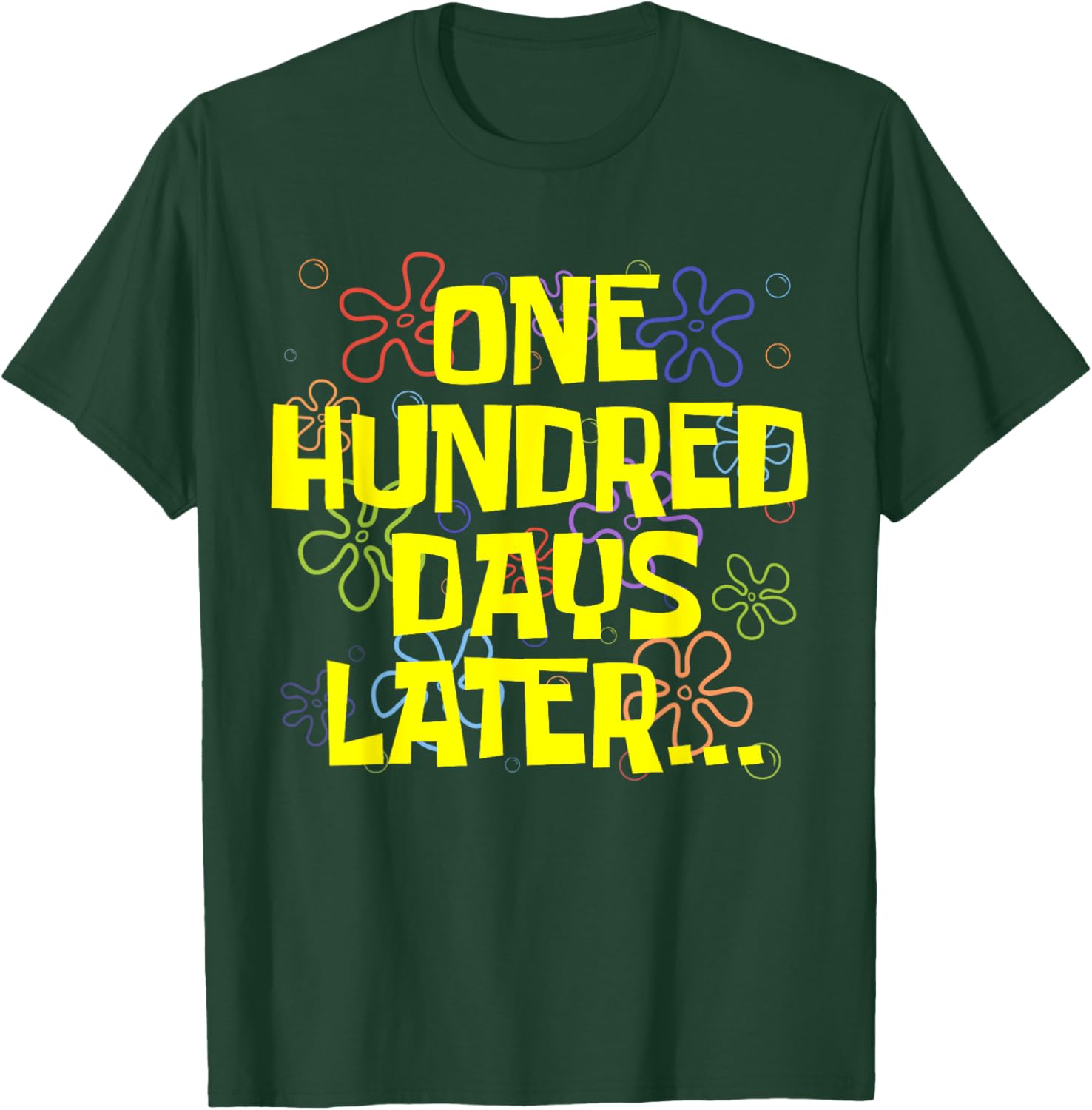 One Hundred Days Later Teacher Student T-Shirt for 100th Day of School - 5