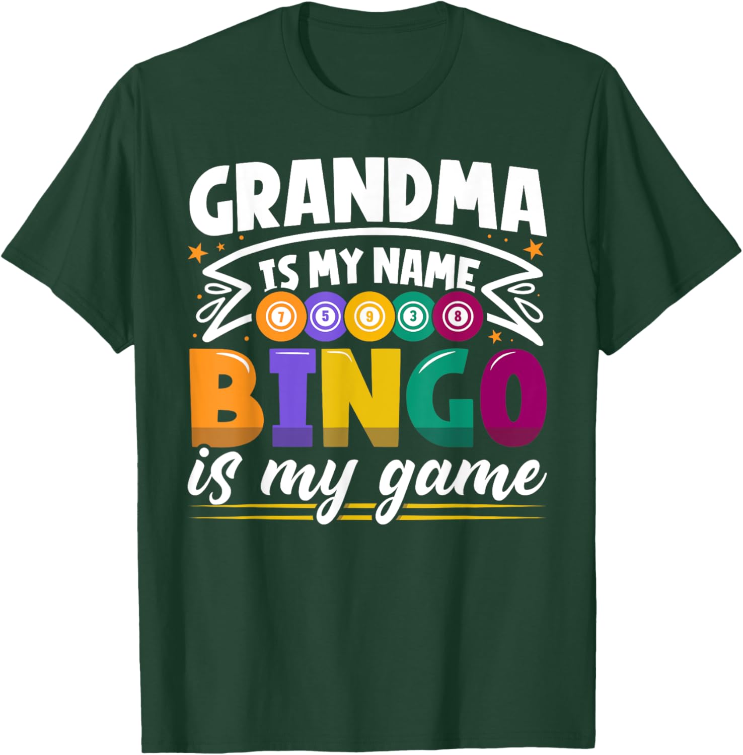 Funny Grandma Bingo Player T-Shirt for Bingo Lovers and Grandkids - 2
