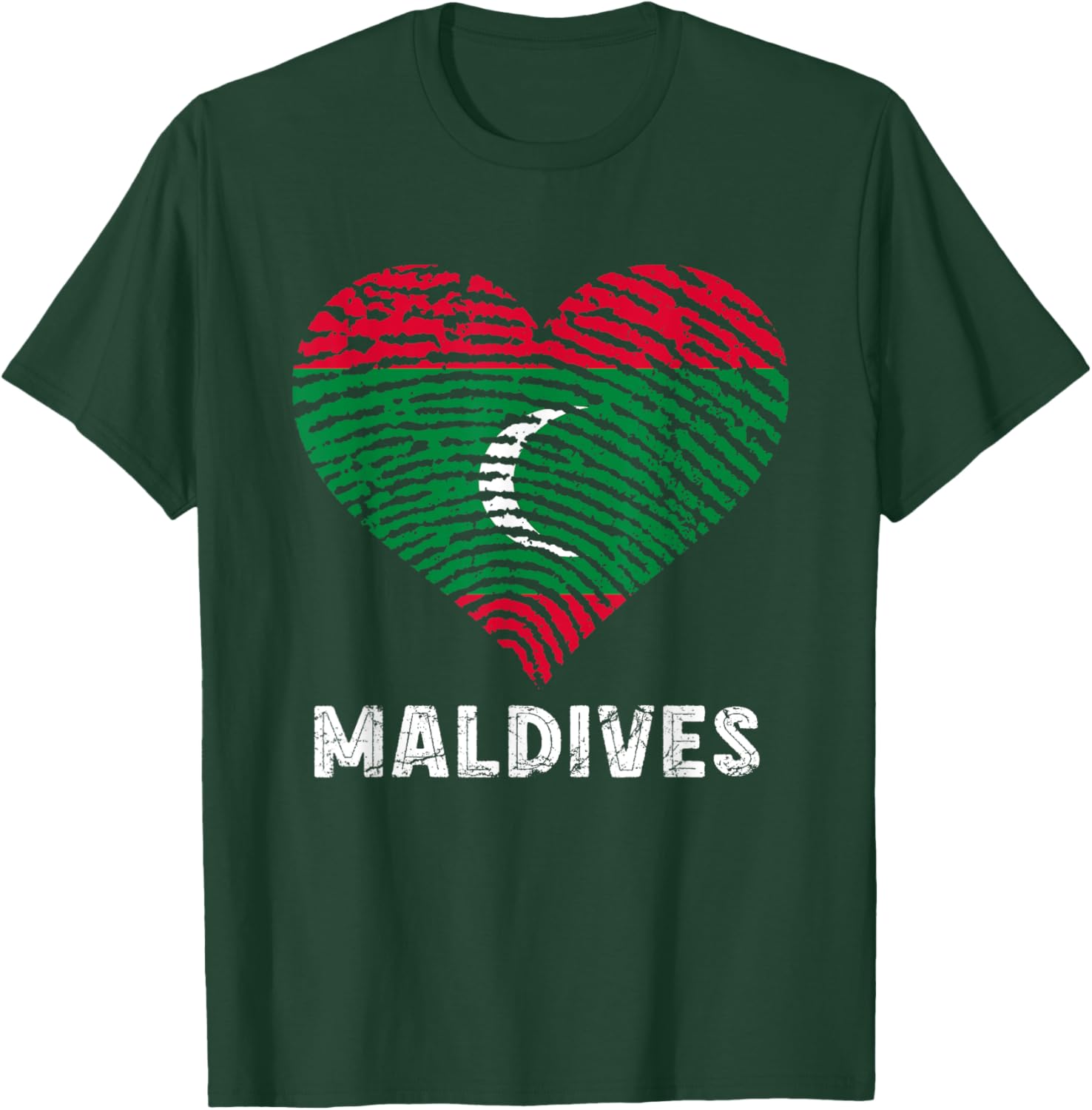 Maldives Pride T-Shirt with Maldivian Flag - Stylish Casual Wear - 1
