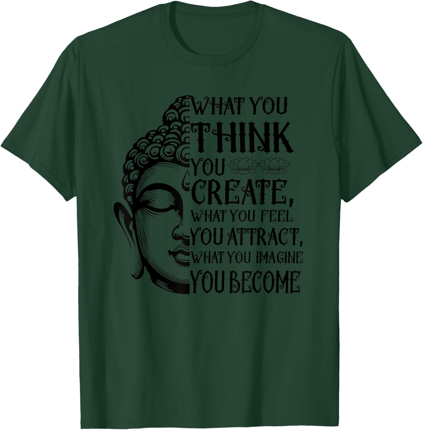 Inspiring Buddha Quote T-Shirt for Law of Attraction Meditation Lovers - 20