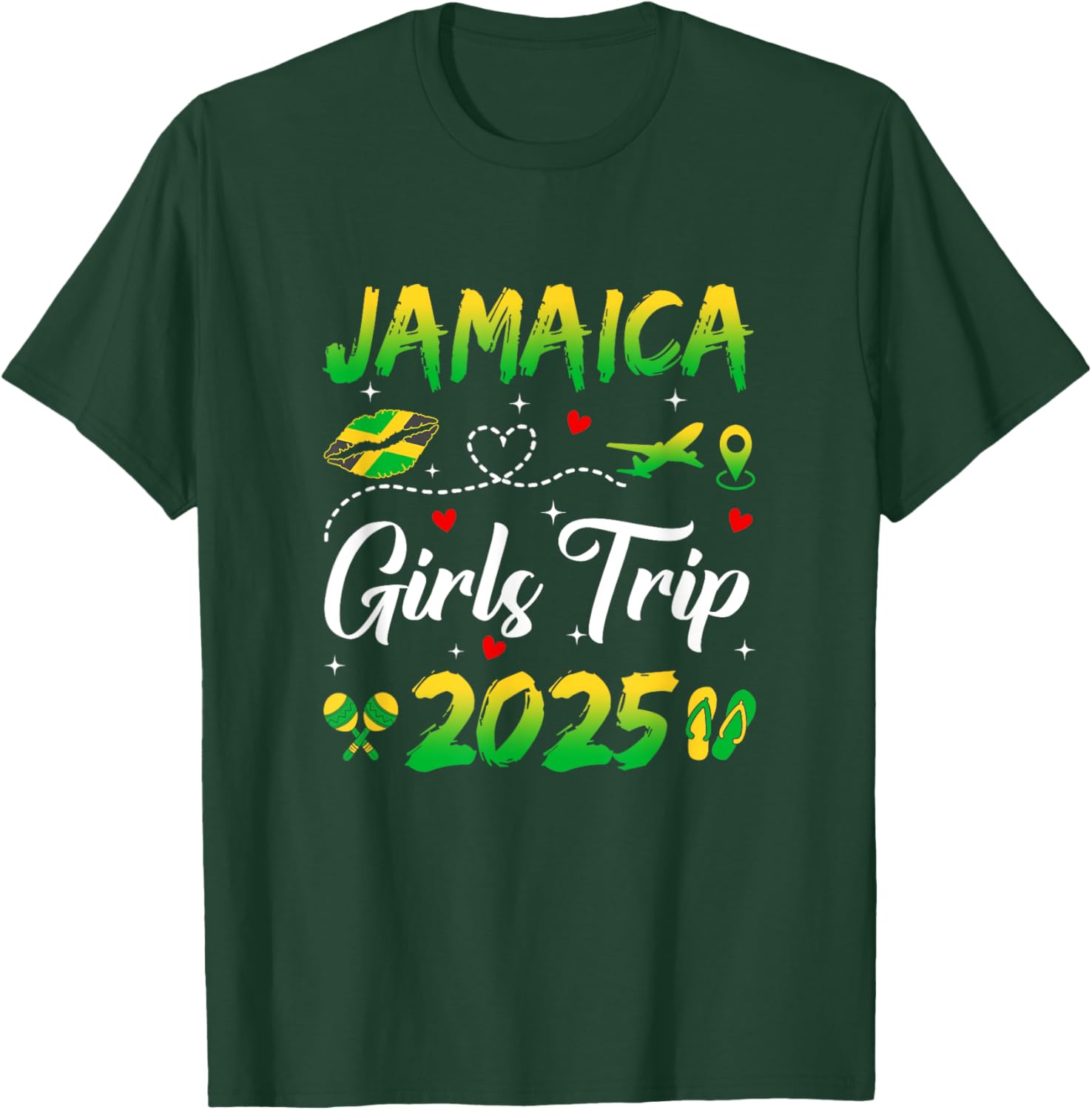 Jamaica Girls Trip 2025 Summer Matching T-Shirts for Fun Getaways - 27
