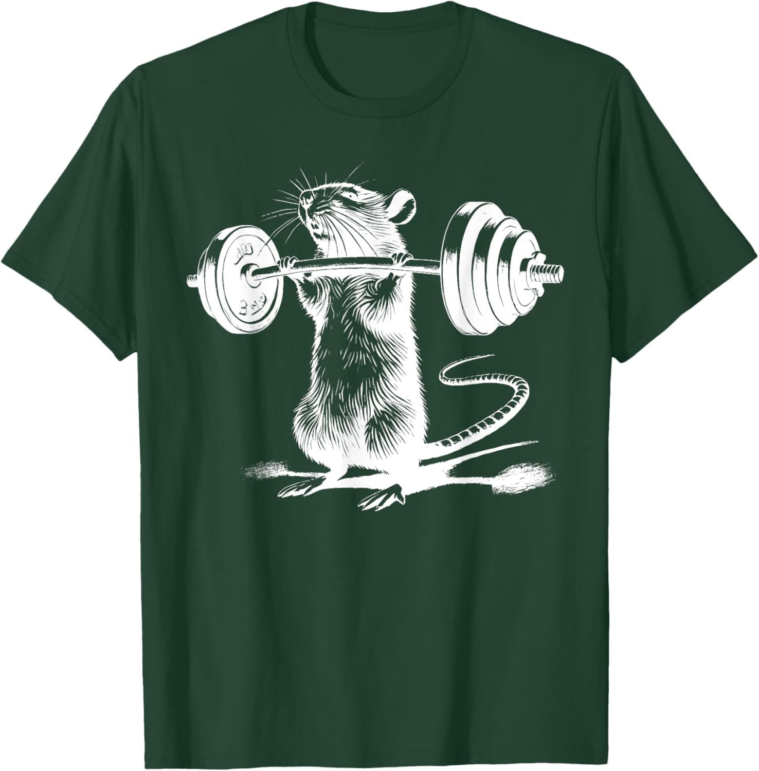 Retro Gym Rat Fitness T-Shirt for Bodybuilding and Weight Lifting Fans - 1