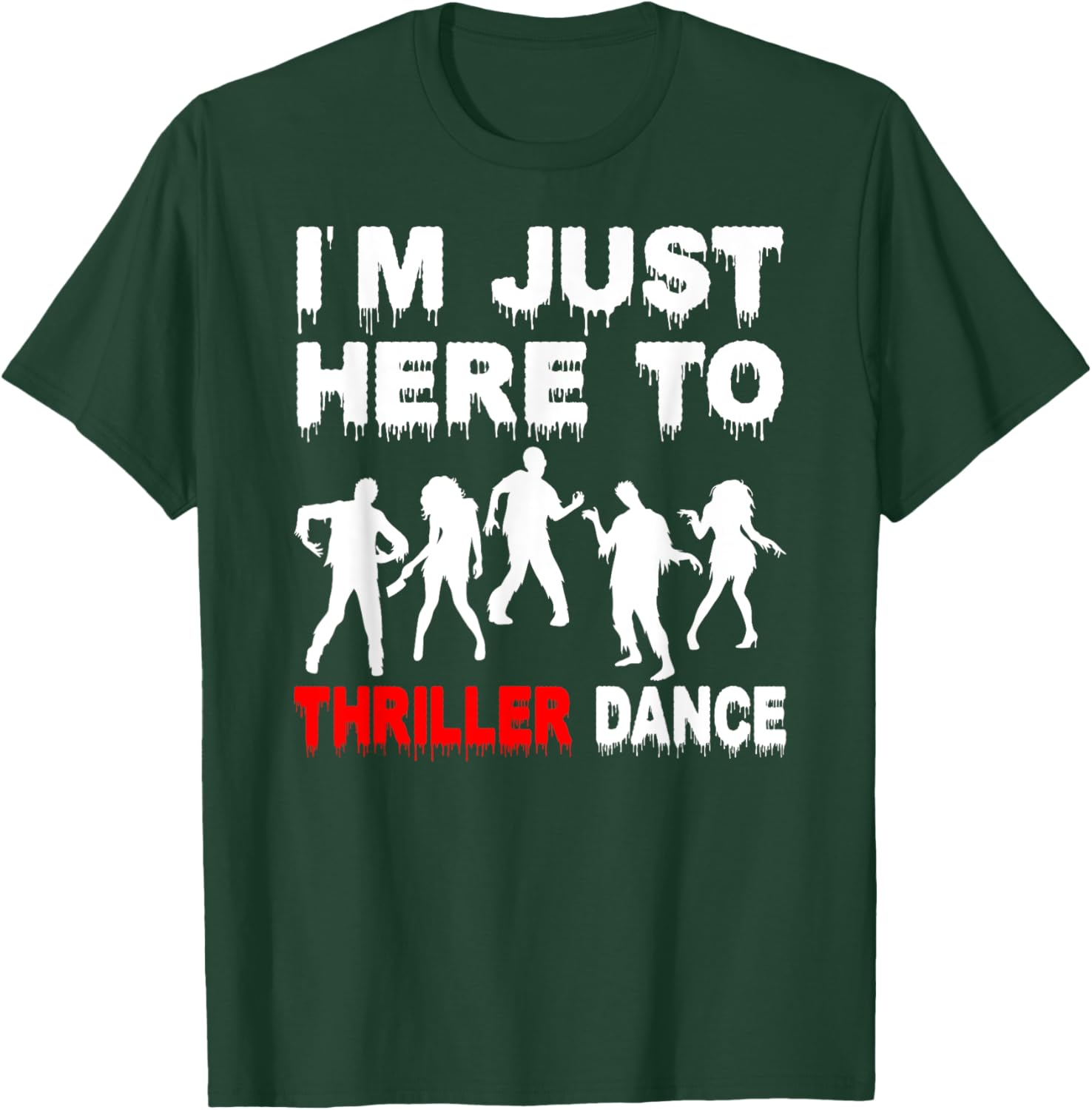 Funny Zombie Thriller Dance T-Shirt for Halloween Fun and Festivities - 11