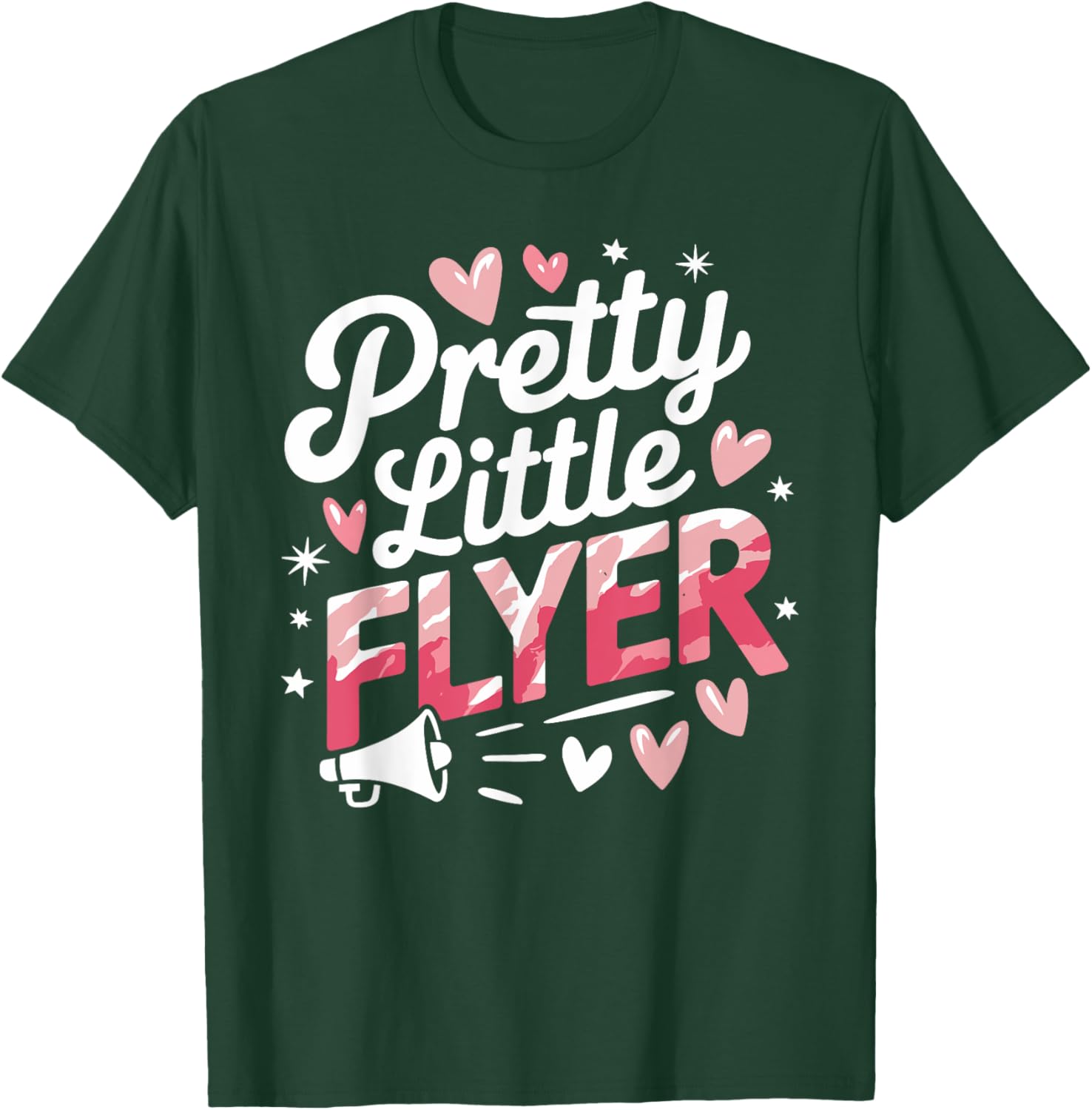 Pretty Little Flyer Cheerleader T-Shirt for Fans and Cheerleading Enthusiasts - 1