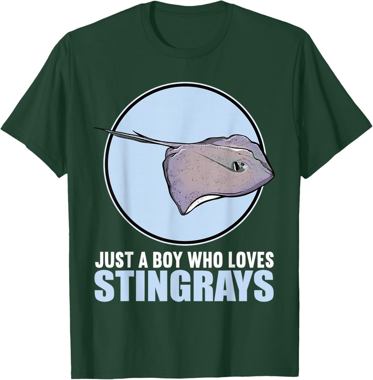 Just a Boy Who Loves Stingrays Cute Stingray T-Shirt for Kids - 13