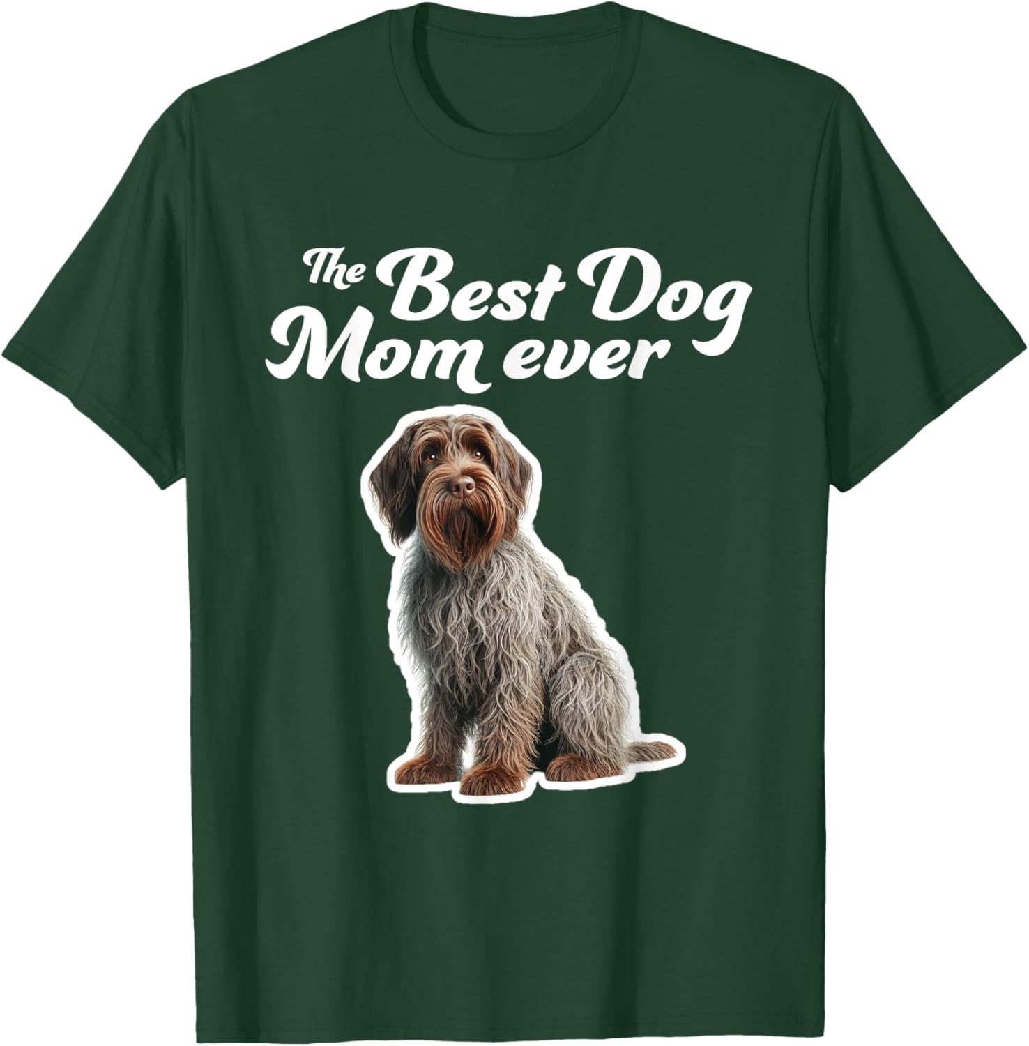 Best Dog Mom Ever T-Shirt for Wirehaired Pointing Griffon Lovers - 15