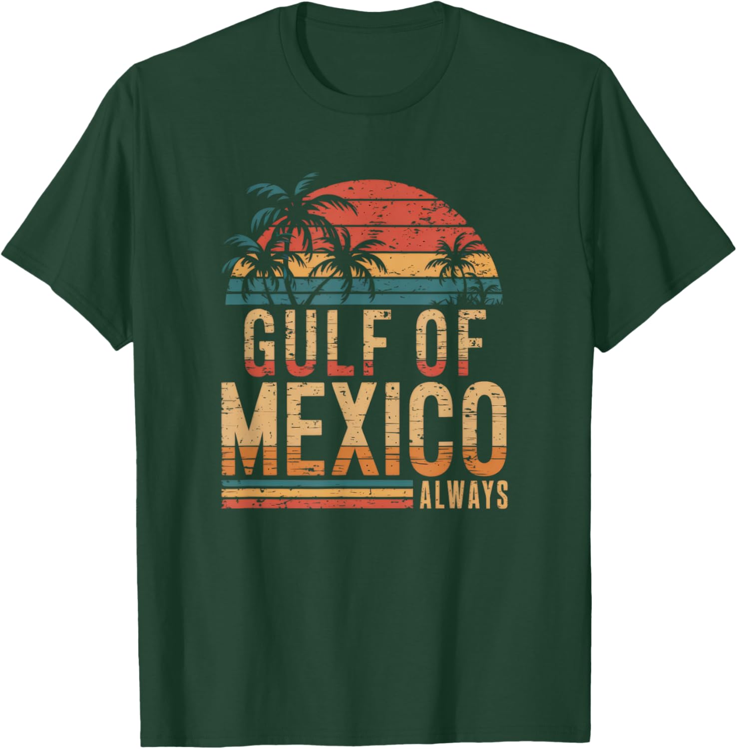 Retro Vintage Gulf of Mexico T-Shirt for Casual Comfort and Style - 8