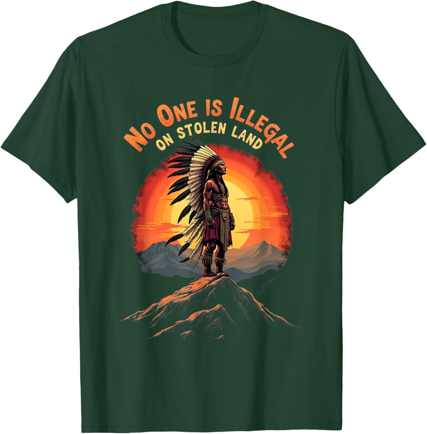 Native Americans No One Is Illegal on Stolen Land T-Shirt for All - 10