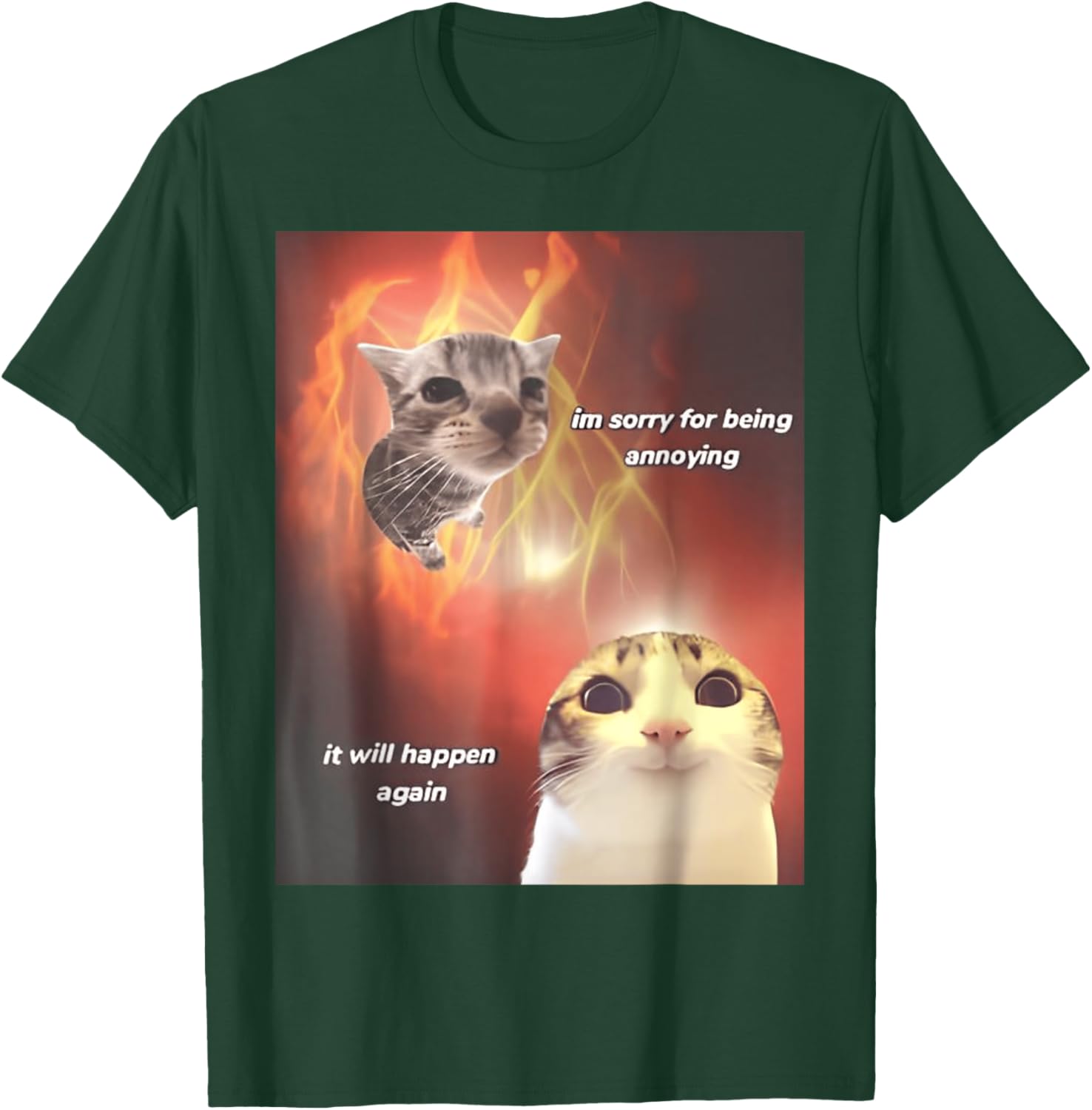 I'm Sorry For Being Annoying Cat T-Shirt for All Ages and Genders - 15