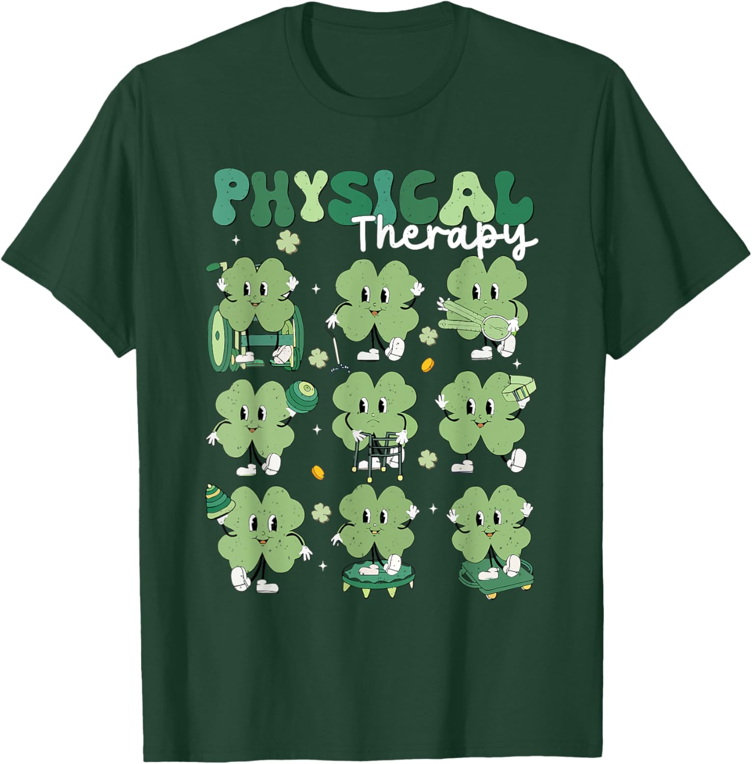 Groovy St Patricks Day Lucky Shamrock T-Shirt for Fun Celebrations - 13