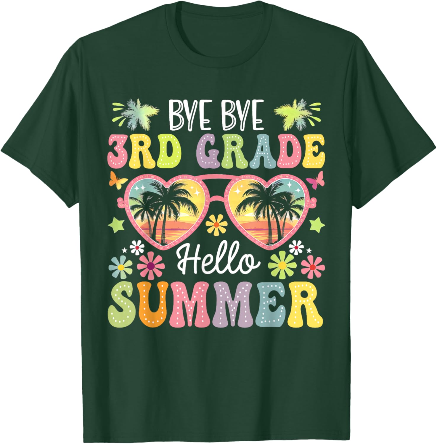 Goodbye 3rd Grade Hello Summer Kids T-Shirt for Boys Last Day of School - 18