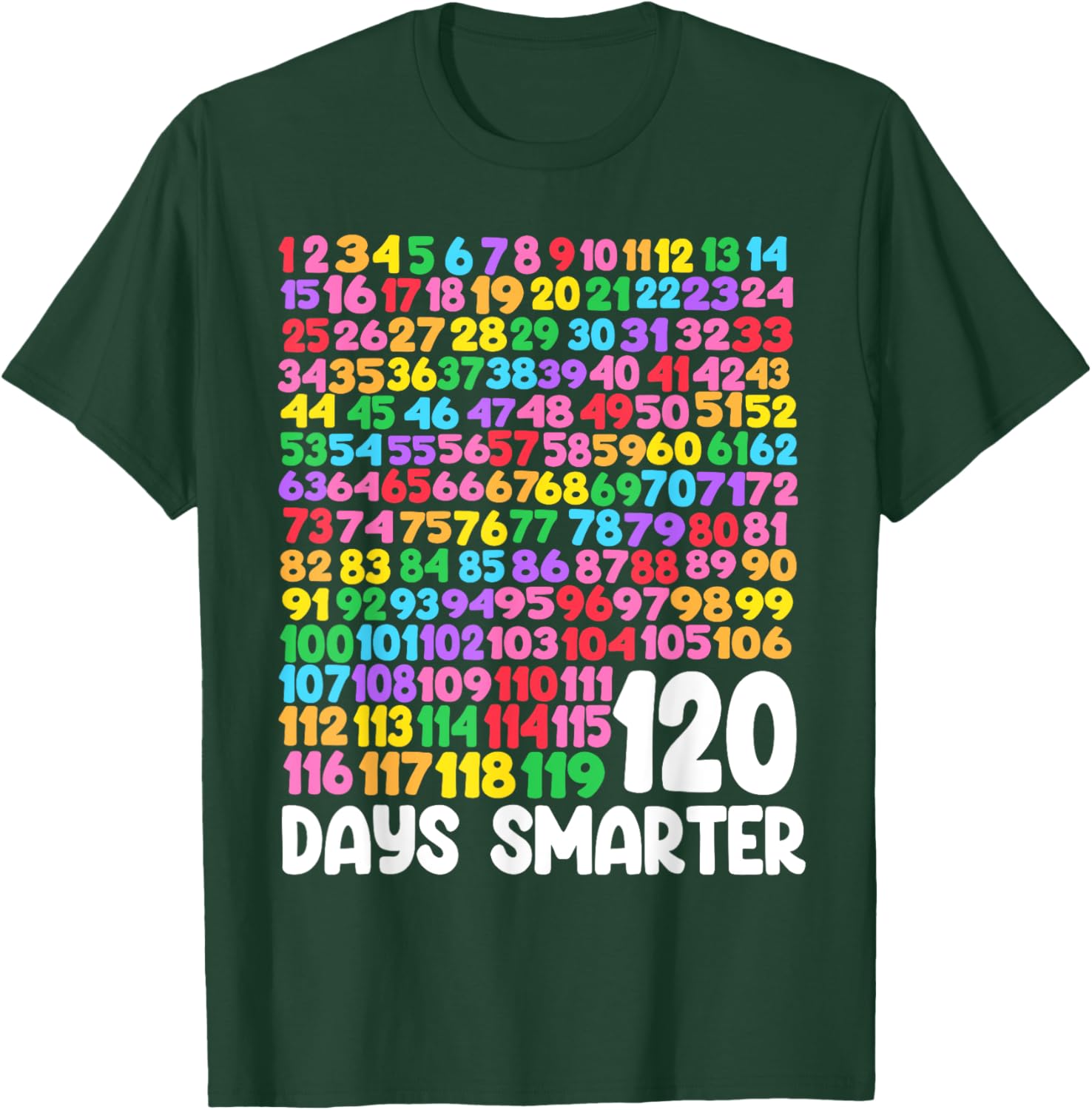 120 Days Smarter School Math T-Shirt Perfect for Students and Teachers - 6