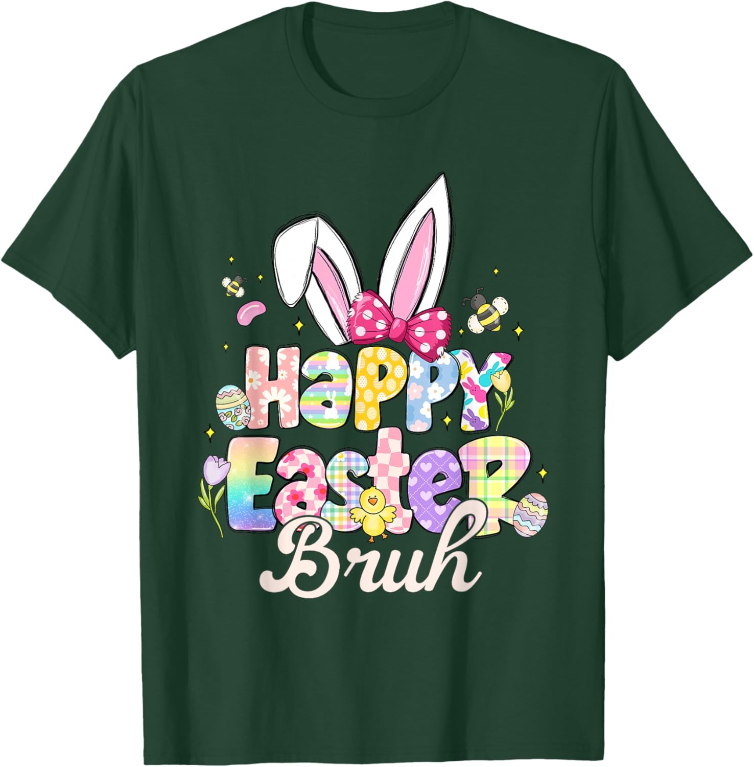 Funny Easter Bruh Meme T-Shirt for Bro Happy Spring Celebrations - 2