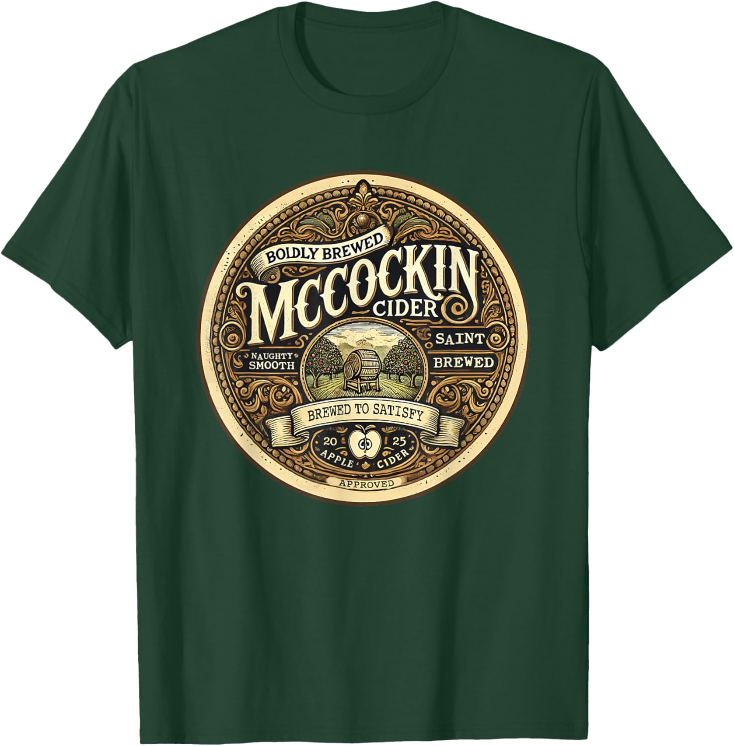 Funny Mccockin Cider St Patricks Day T-Shirt for Adults - Humor Apparel - 1