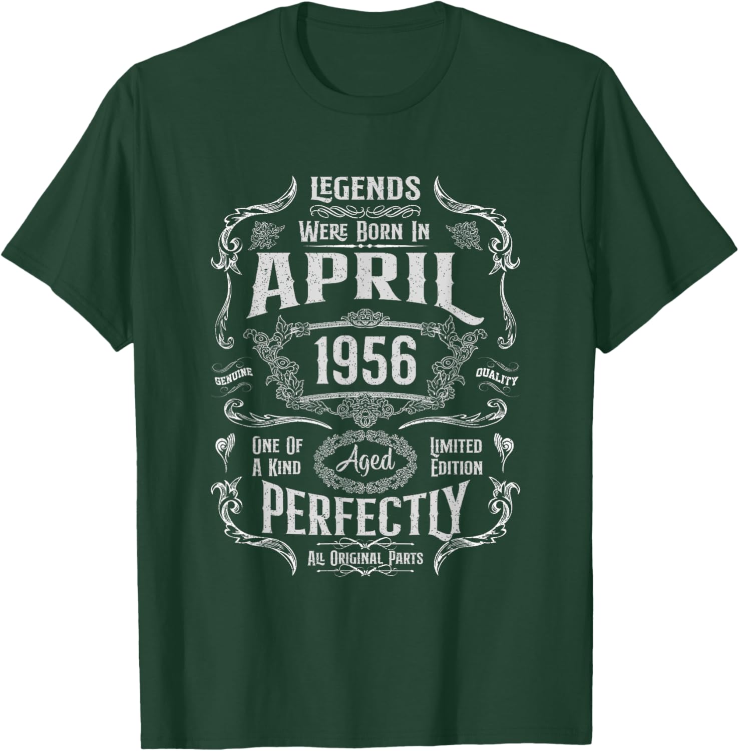 Vintage 69th Birthday Legends April 1956 T-Shirt for Memorable Celebrations - 6
