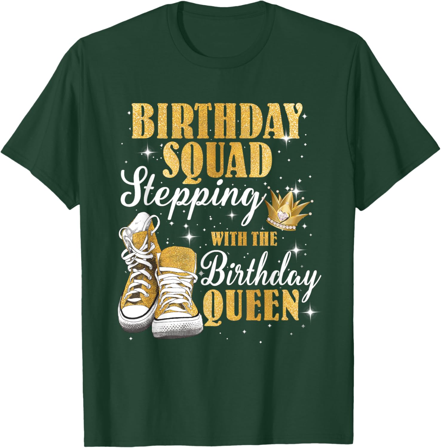 Birthday Queen T-Shirt with Diamond Crown for Celebrating in Style - 6