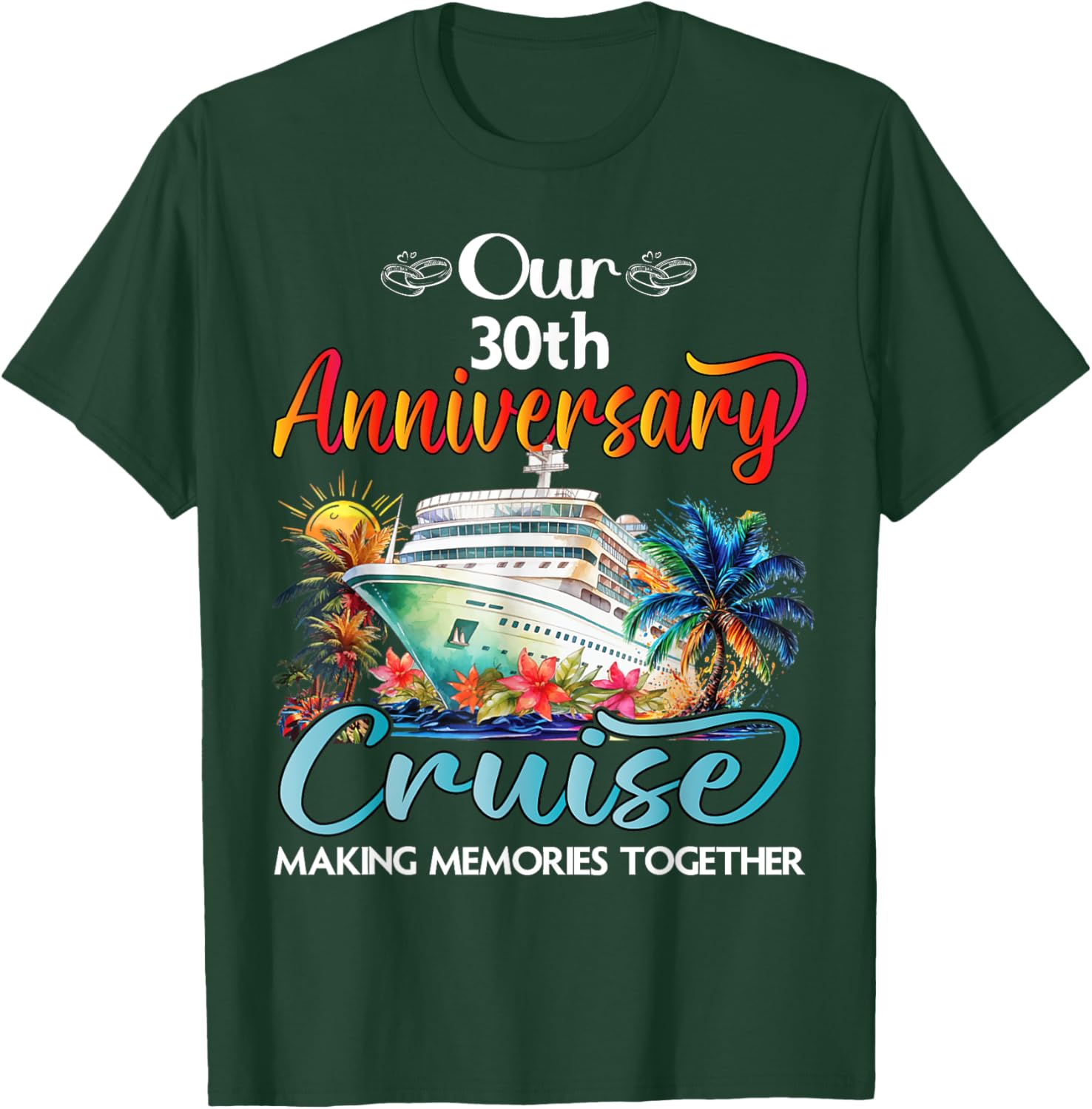 30th Anniversary Cruise T-Shirt for Couples - Perfect Gift for Him & Her - 5