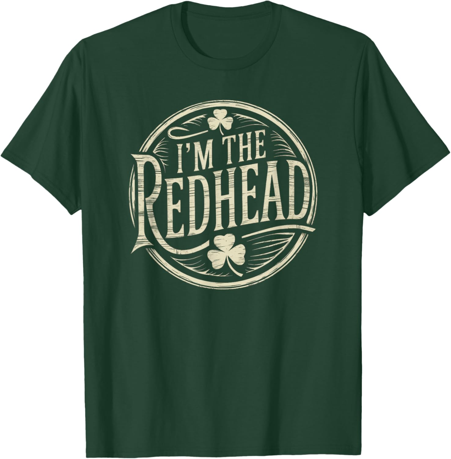 Funny I'm The Redhead Irish Clover St Patricks Day T-Shirt for Women - 11