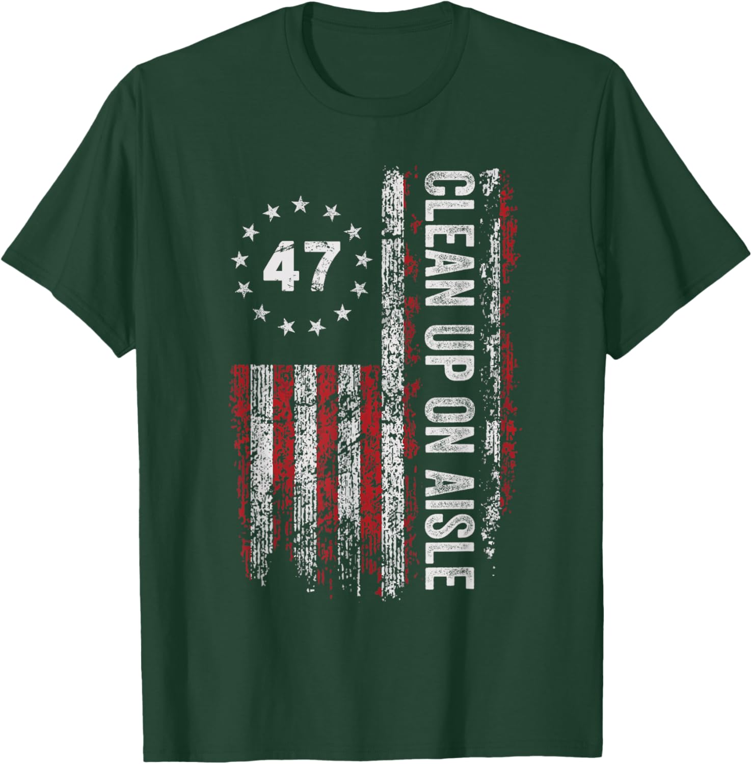 Clean Up On Aisle 47 Impeach 47 Anti Trump T-Shirt for Bold Statements - 3