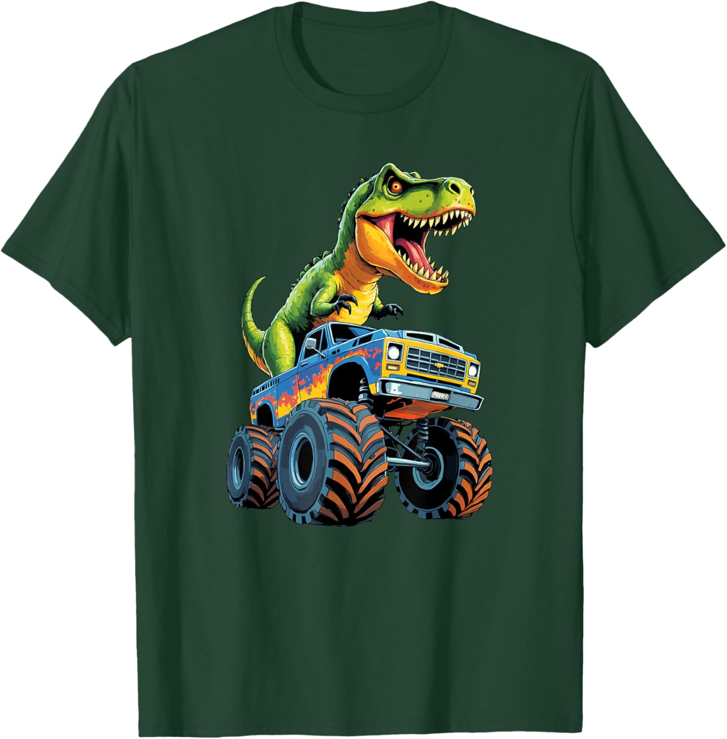 Monster Truck Dinosaur Birthday Party T-Shirt for Boys - Fun & Exciting! - 3