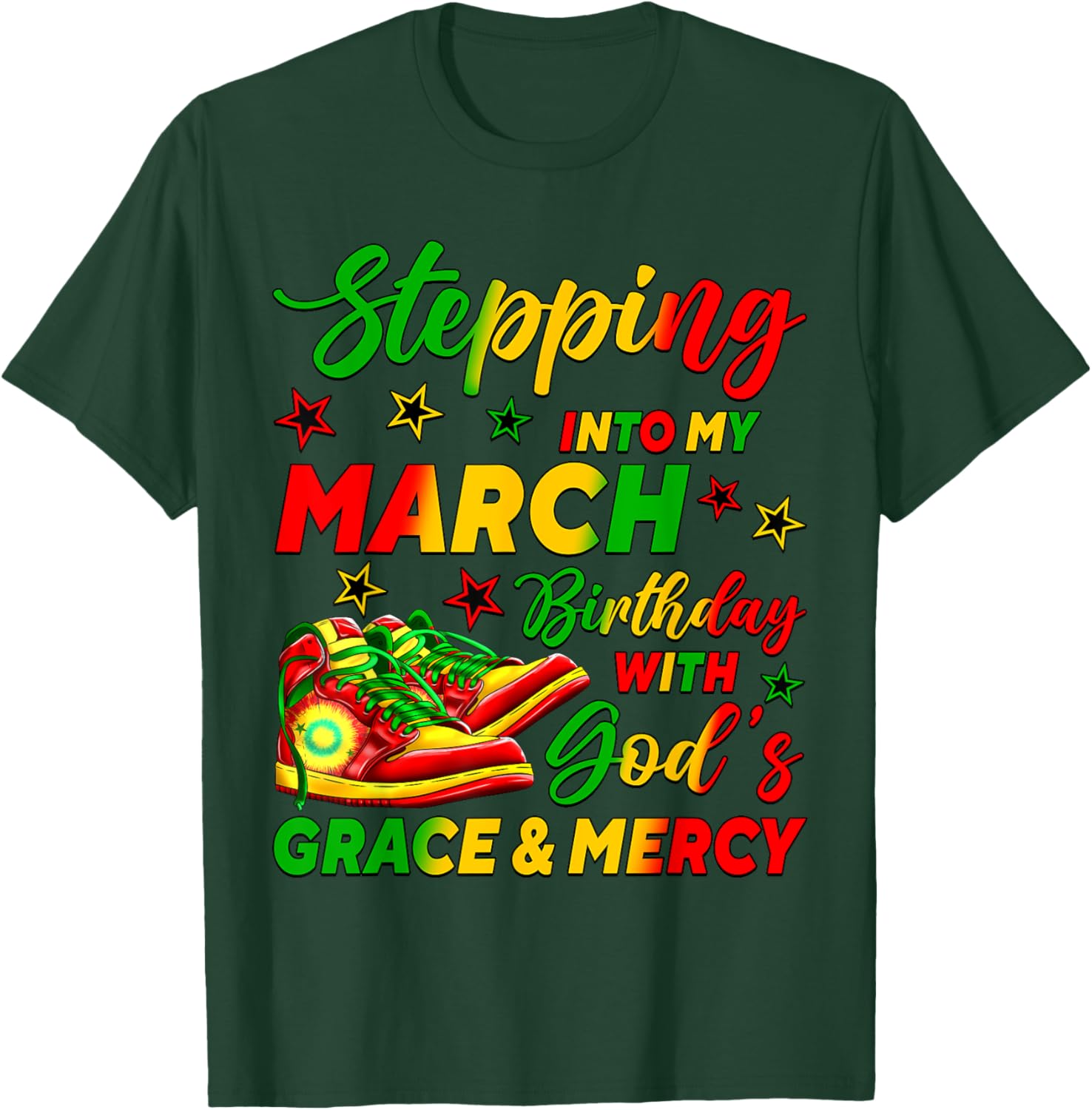 March Birthday African American Shoes T-Shirt for Celebrating in Style - 19