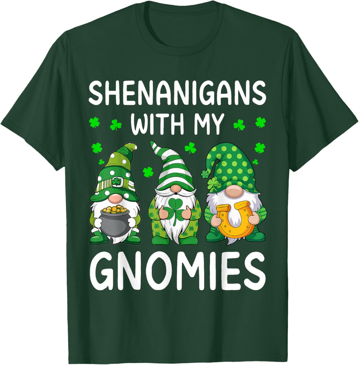 Shenanigans With My Gnomies St Patricks Day Gnome T-Shirt for Fun Celebrations - 18