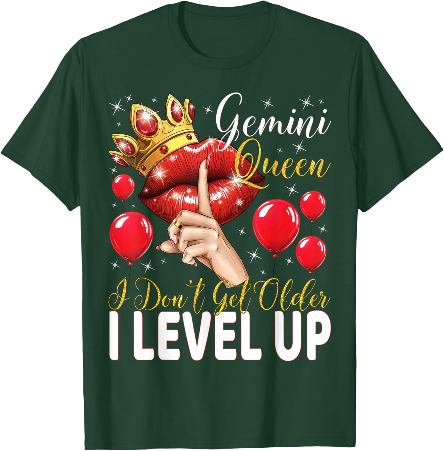 Gemini Queen Level Up Birthday T-Shirt for Fun Celebrations - 12
