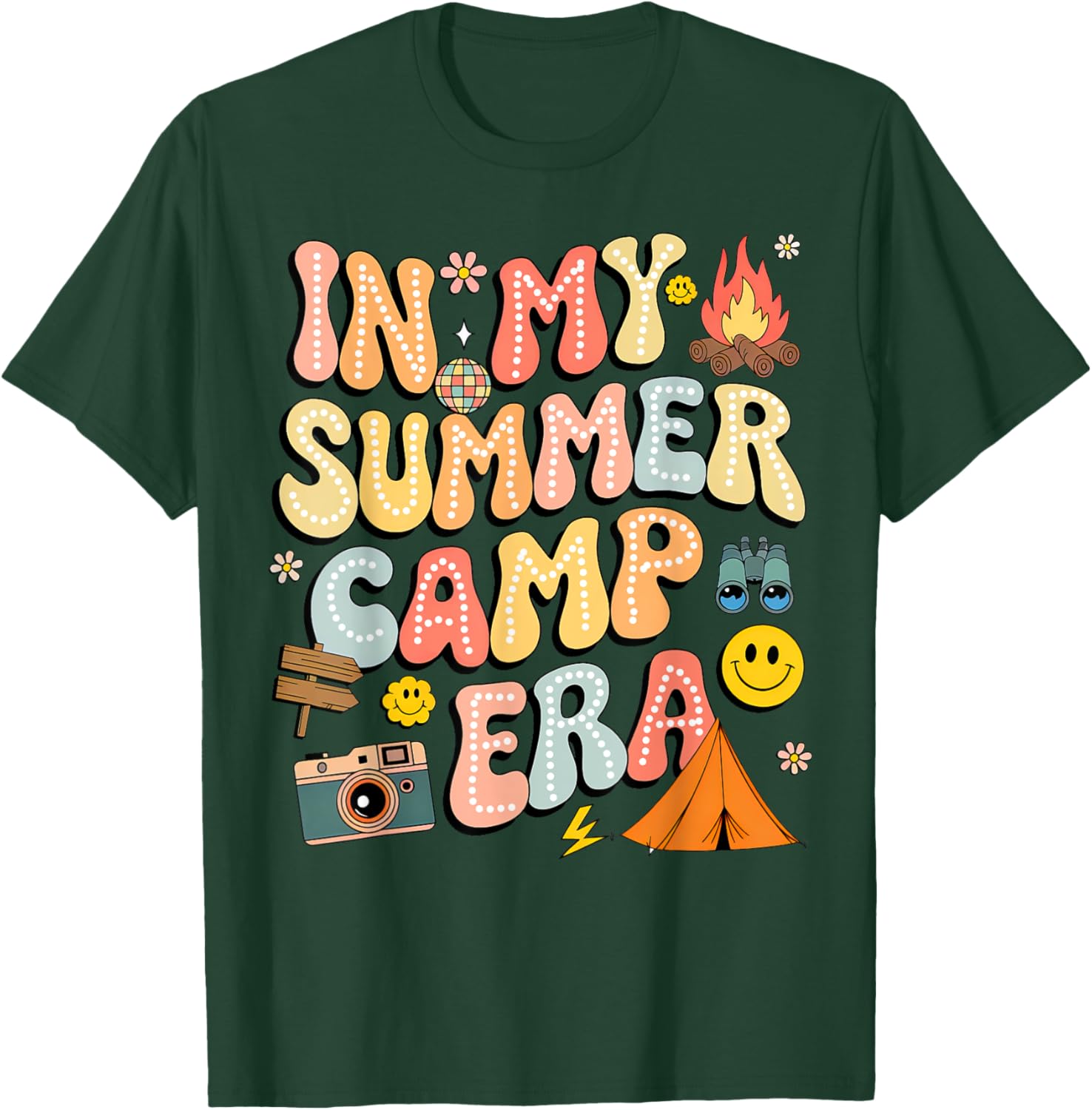 Groovy Summer Camp Crew Last Day of School T-Shirt for Fun Adventures - 26