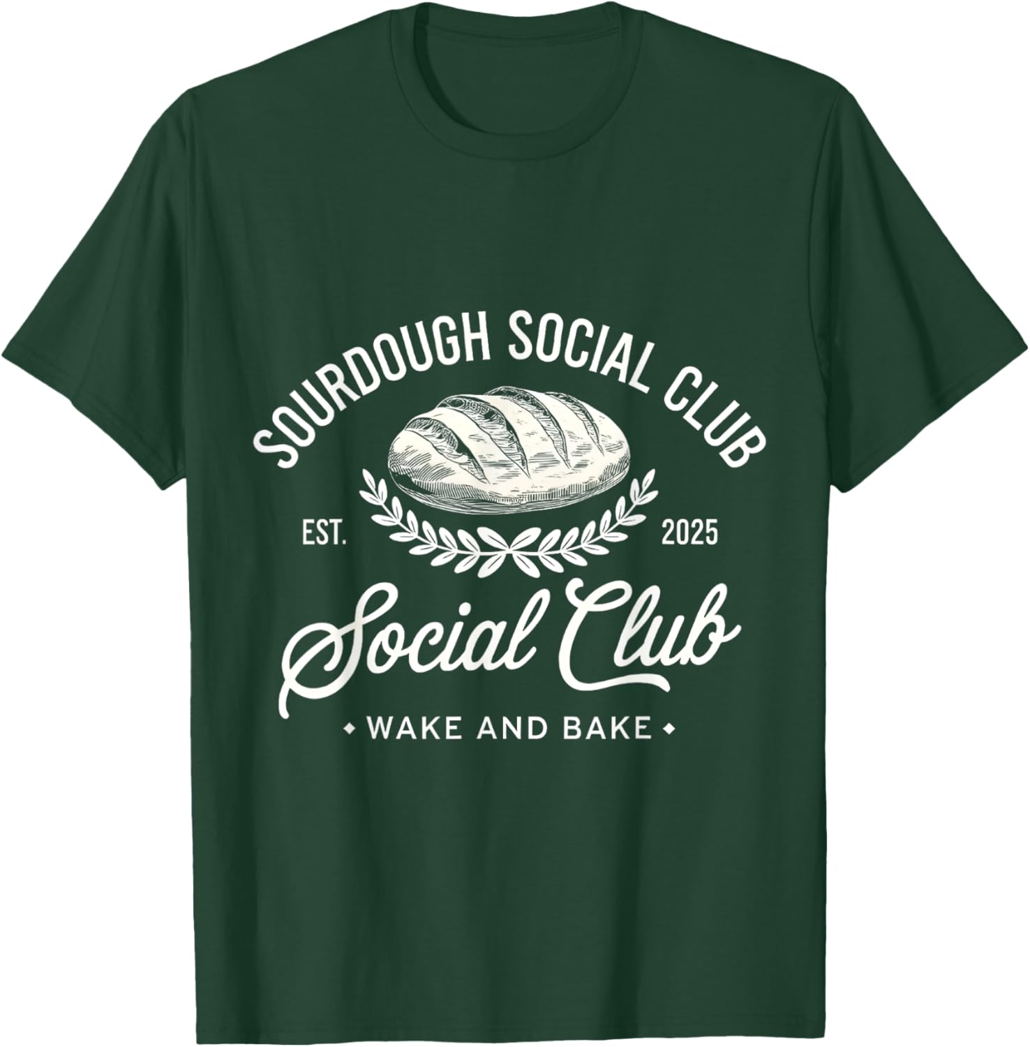 Sourdough Social Club Wake and Bake Retro Design T-Shirt for Fans - 3