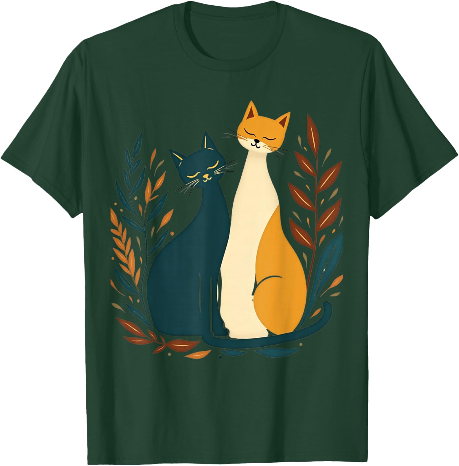 Vintage Mid-Century Modern Cat T-Shirt 50s 60s Retro Style Apparel - 27