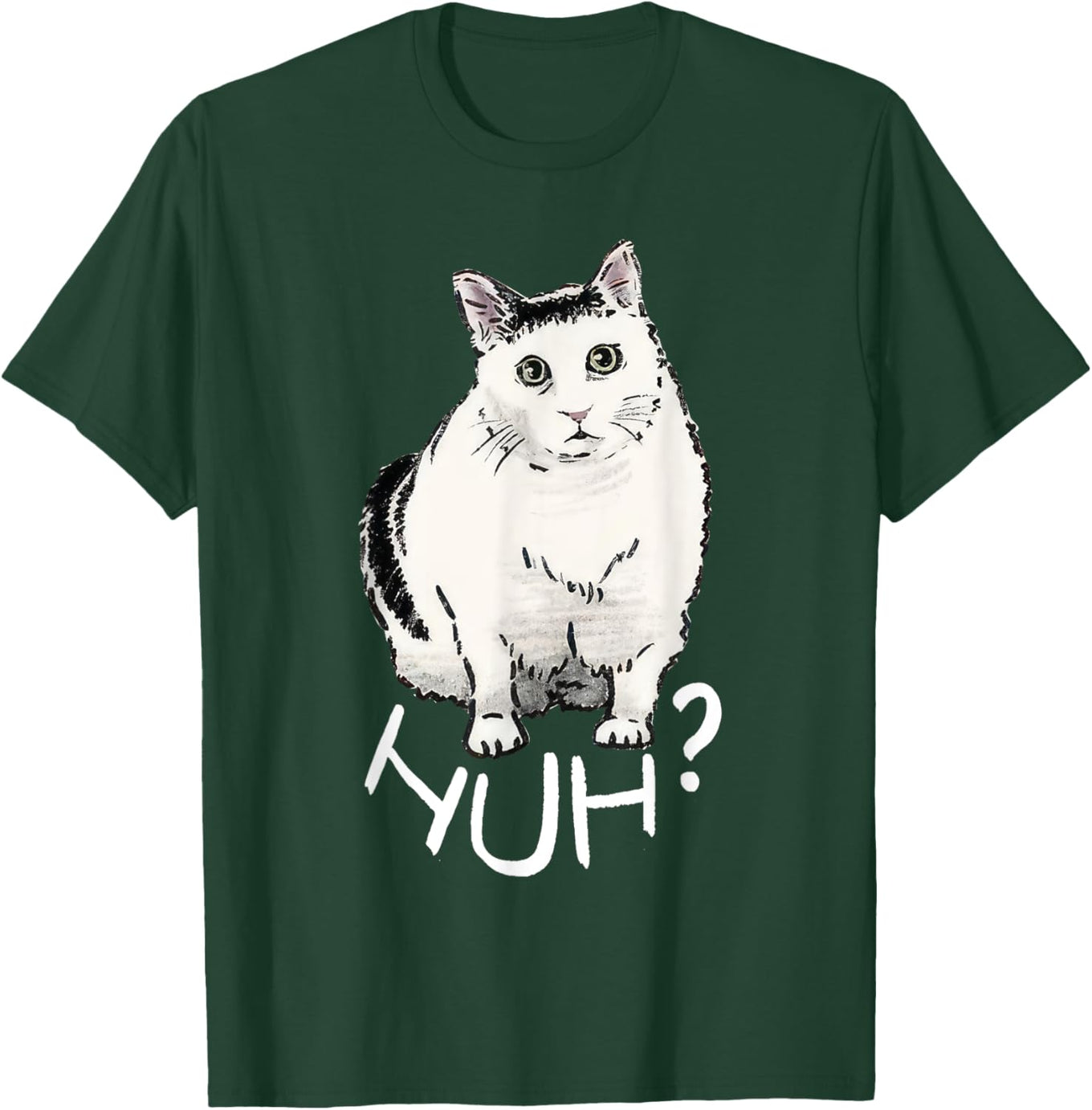 Funny Huh Cat Meme T-Shirt for Men, Women, and Kids - Cute & Comfy! - 1