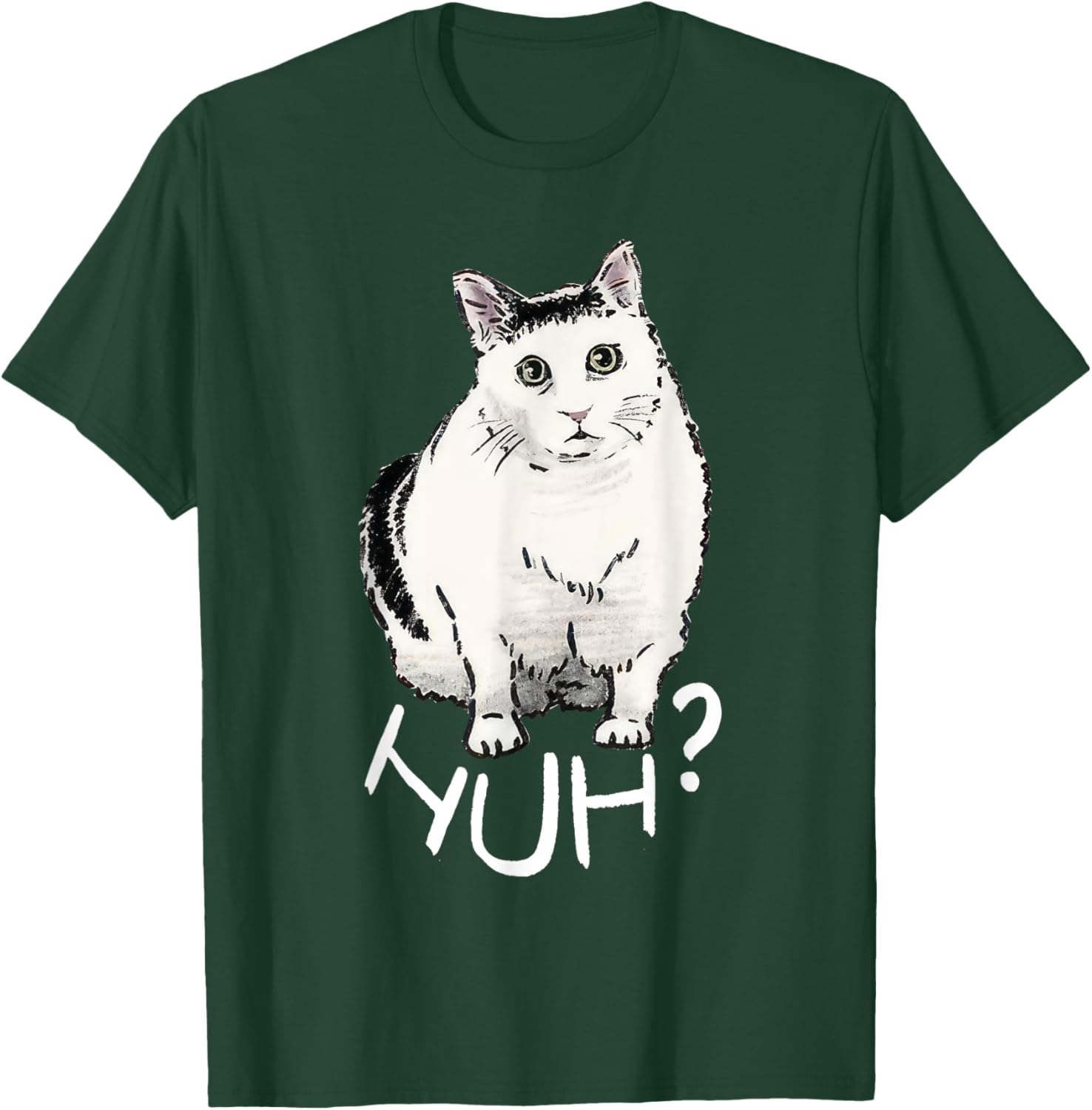 Funny Huh Cat Meme T-Shirt for Men, Women, and Kids - Cute & Comfy! - 1